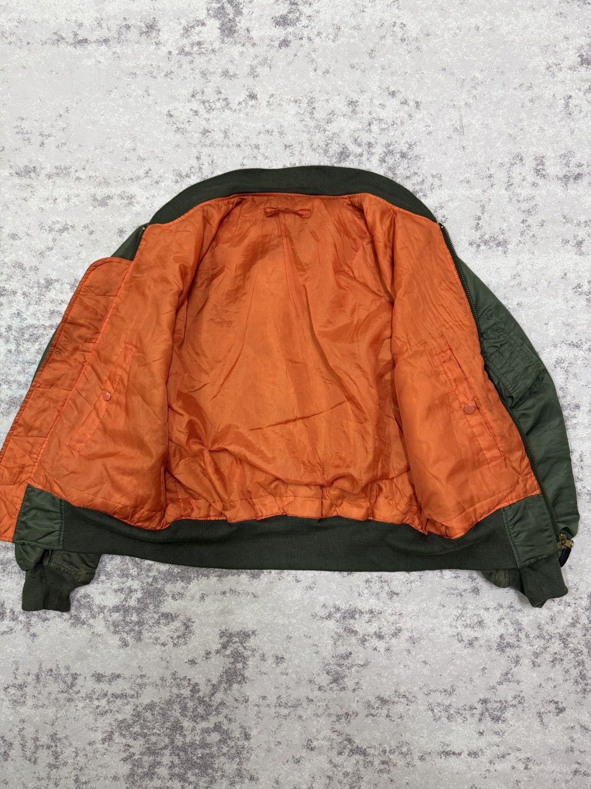 Vintage Air Force MA-1 Flight Jacket GSDF JPN patches on the sleeve Size US M / EU 48-50 / 2 - 9 Thumbnail