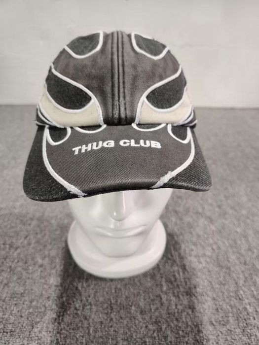 Japanese Brand Thug Club Chopper Flame Stud Snapback Hat Black