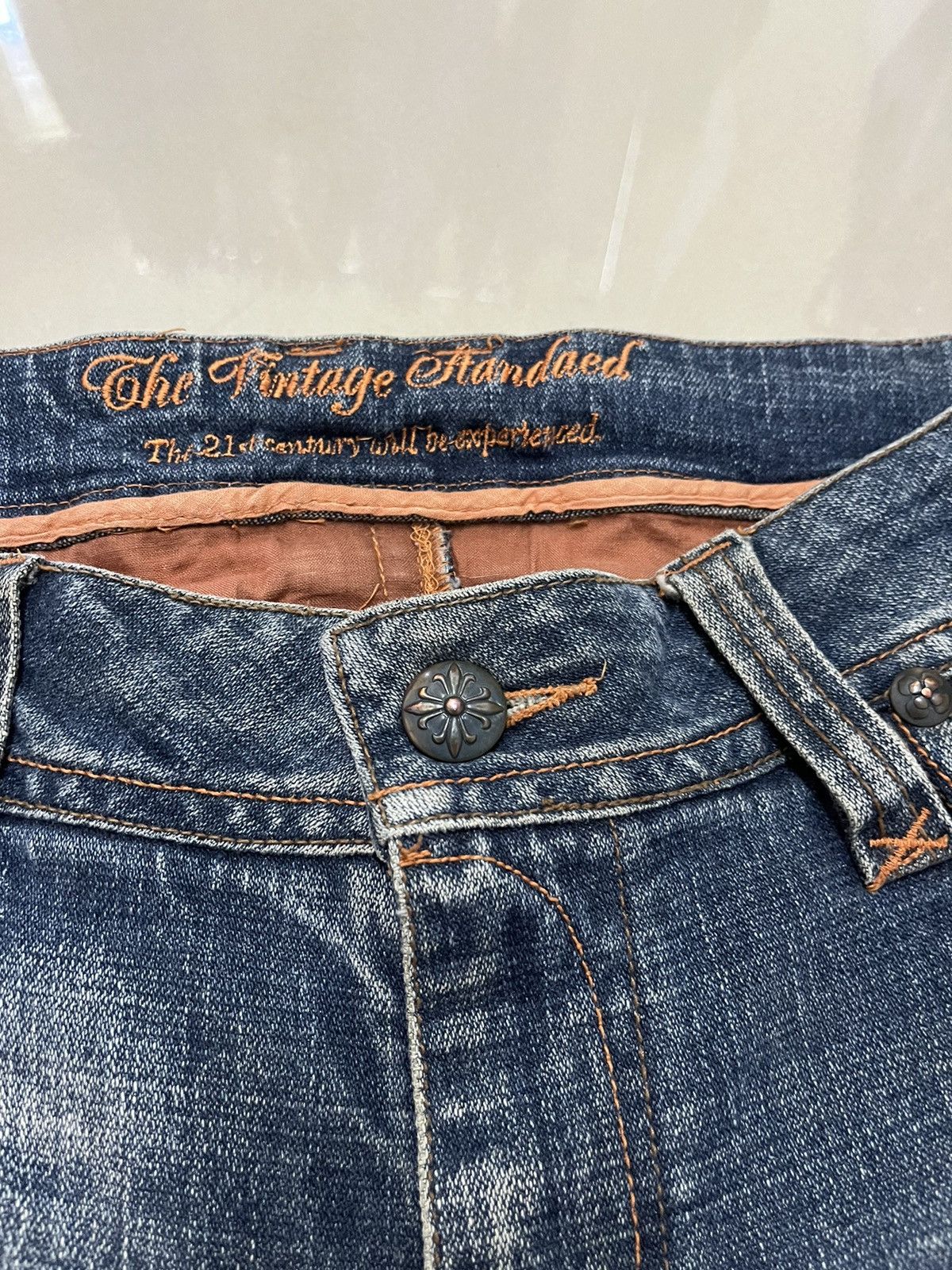 If Six Was Nine Flare Jeans Jessy Logan faded distressed low rise mud rusty Size US 30 / EU 46 - 8 Thumbnail
