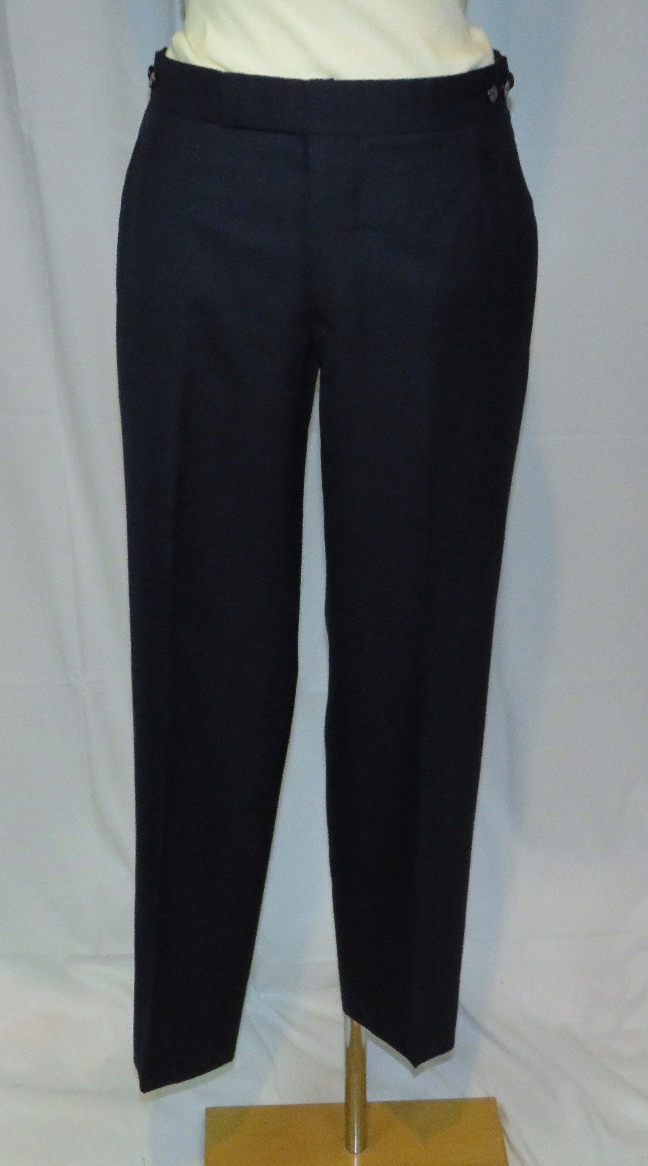 Huntsman × Savile Row Bespoke 2021 Solid Navy One Button Suit 36S Size 36S - 16 Thumbnail