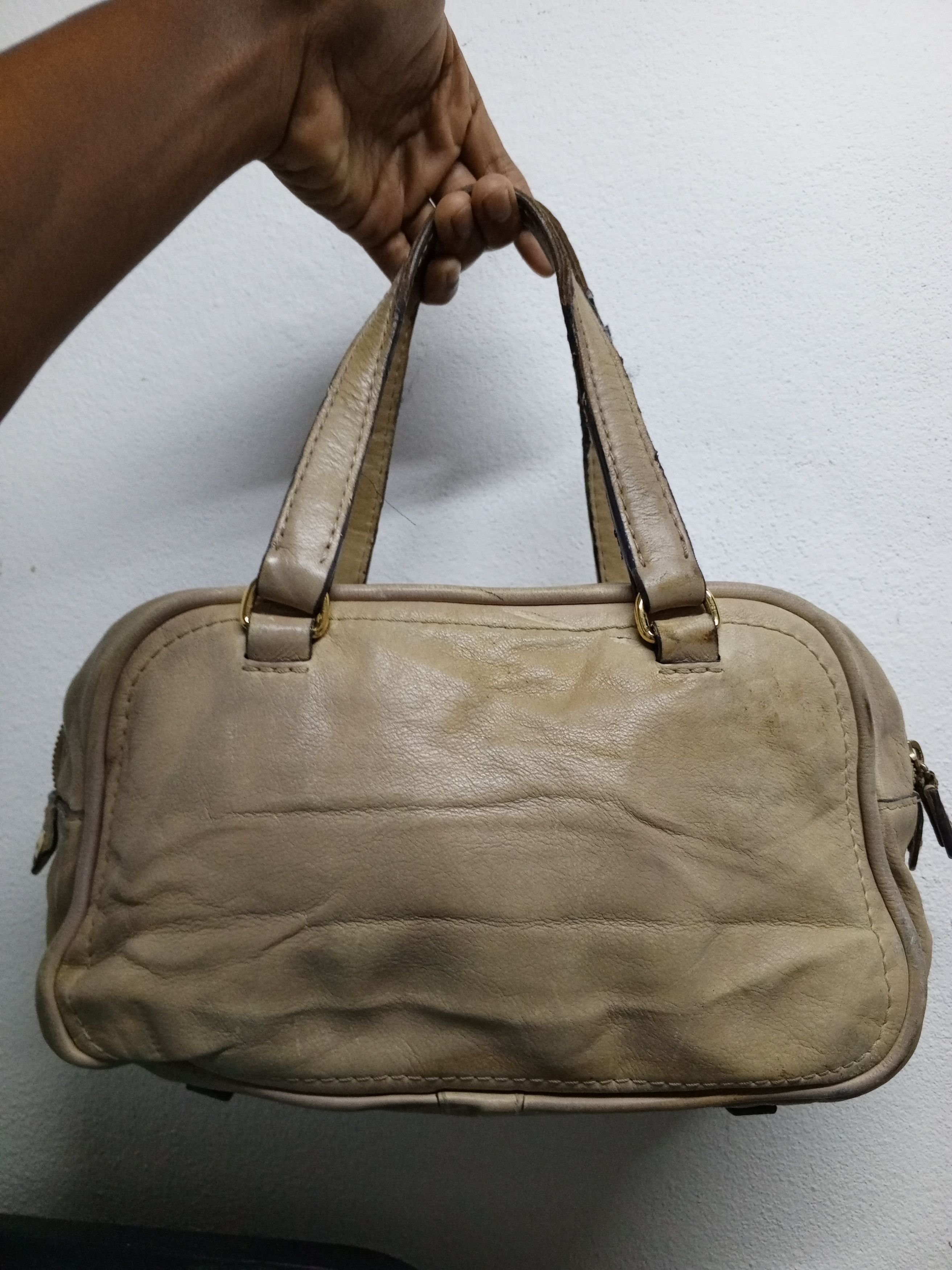 Loewe LOEWE 340712 BEIGE LEATHER HANDLE BAGS Size ONE SIZE - 2 Thumbnail