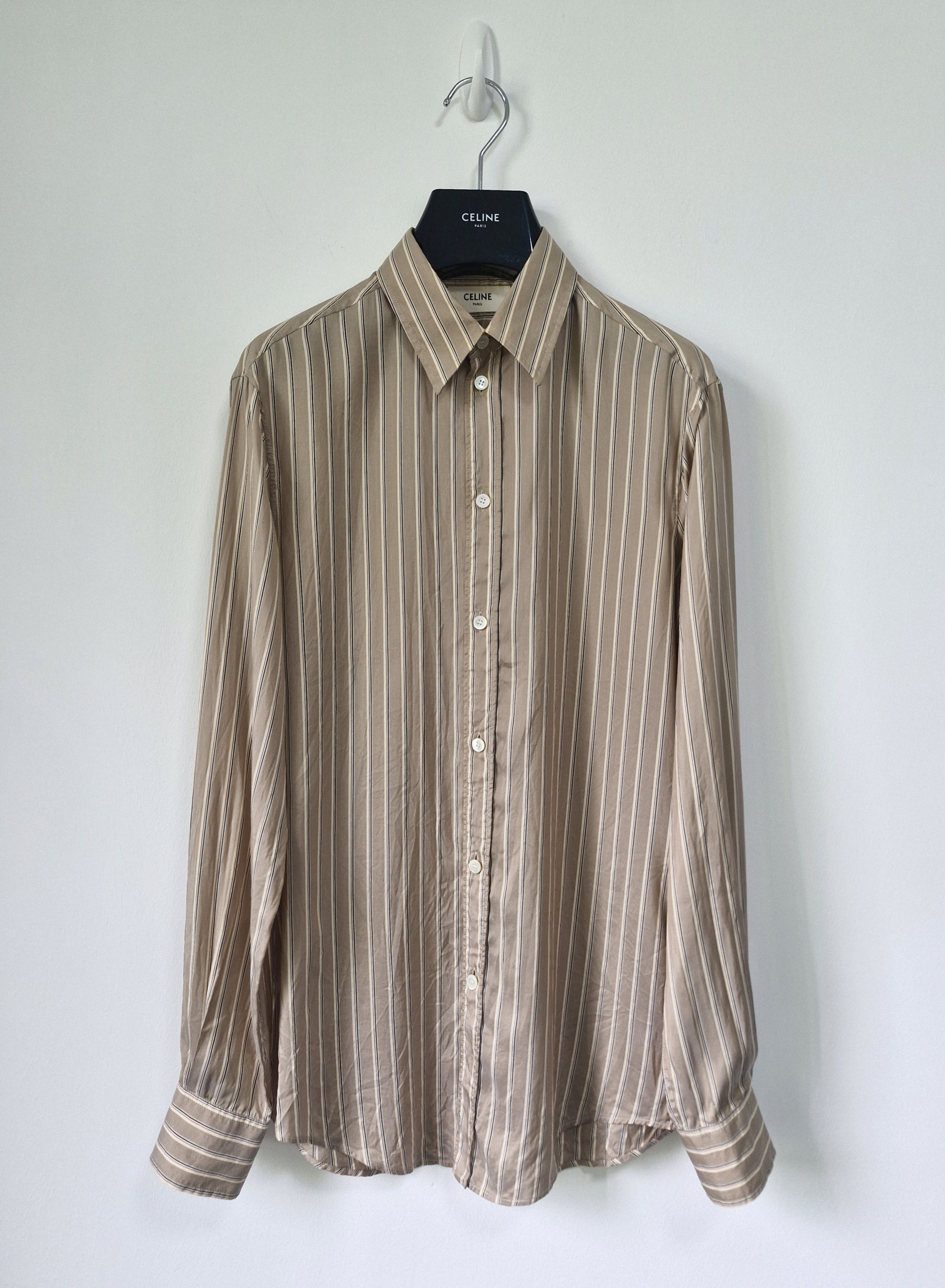 Saint Laurent Paris SS20 Stripe Silk Shirt Size US XS / EU 42 / 0 - 1 Thumbnail