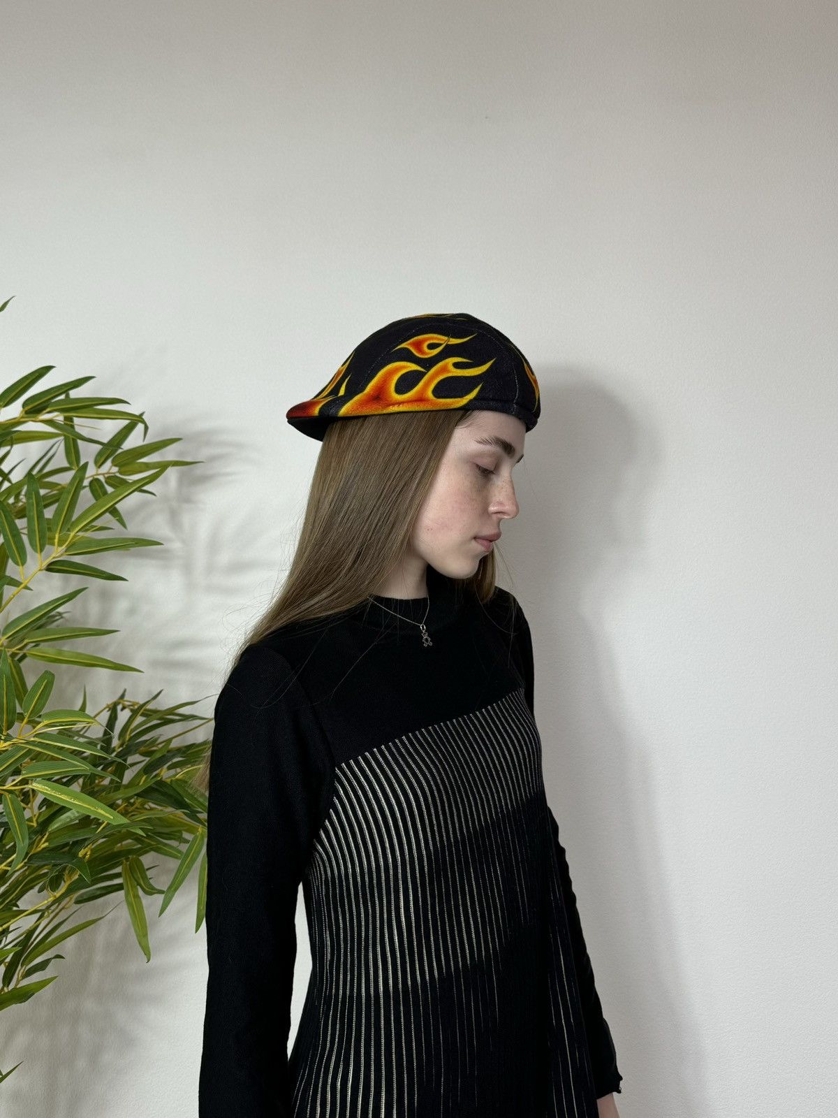 Vintage VINTAGE FLAME FIRE HAT CAP Size ONE SIZE - 2 Thumbnail