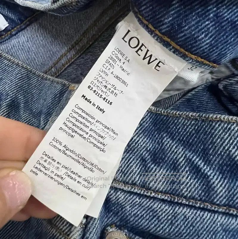 Loewe Loewe Blue Cotton Casual Pants for Women . Size 28" / US 6 / IT 42 - 5 Thumbnail