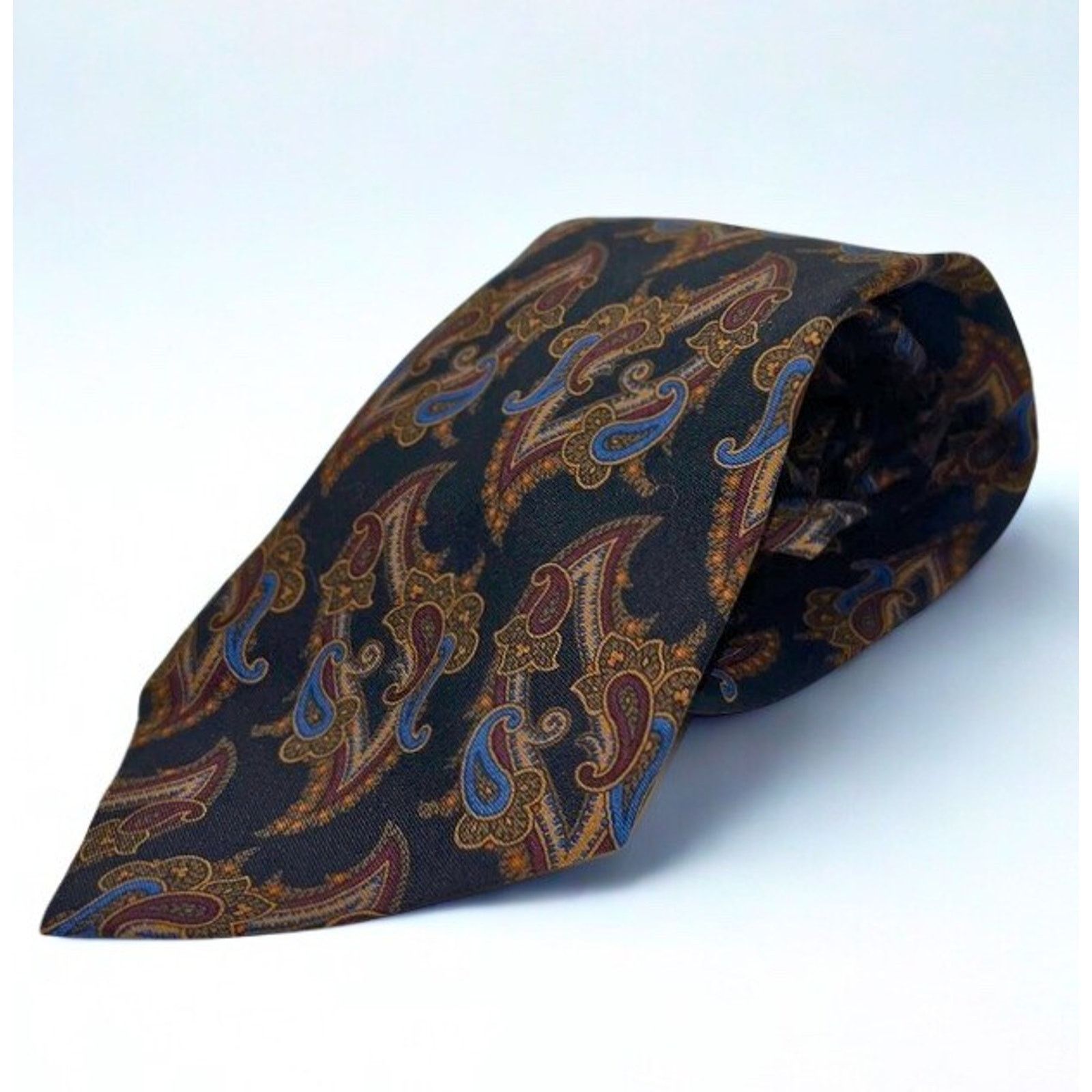 Polo Ralph Lauren Polo Ralph Lauren Paisley Silk Tie Handmade USA Vintage Size ONE SIZE - 4 Thumbnail
