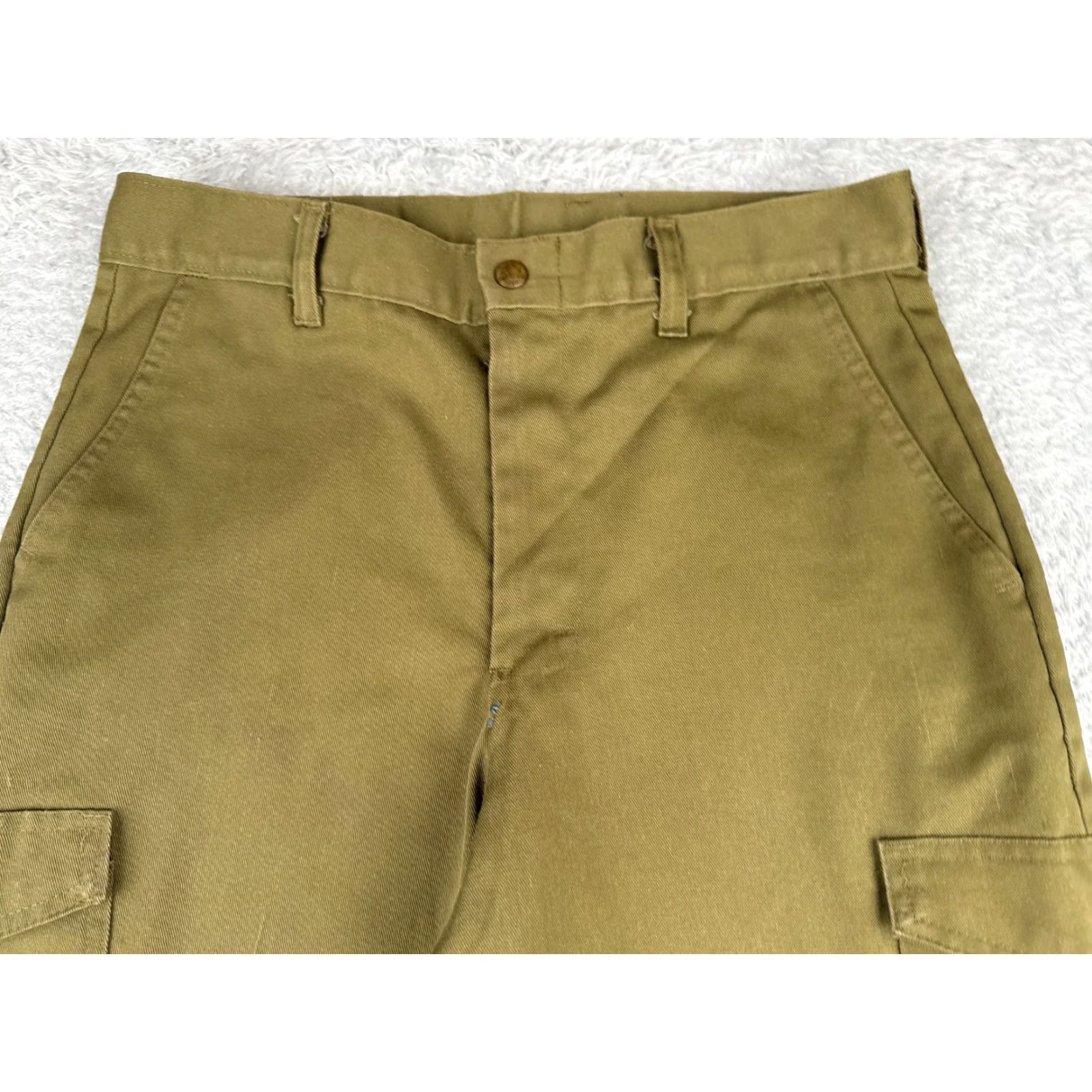 Vintage VINTAGE Boy Scouts Pants Men 30 Cargo Green Official Uniform Twill Cotton 30x26 Mens green cargo pants Boy Scouts of America Size US 30 / EU 46 - 4 Thumbnail