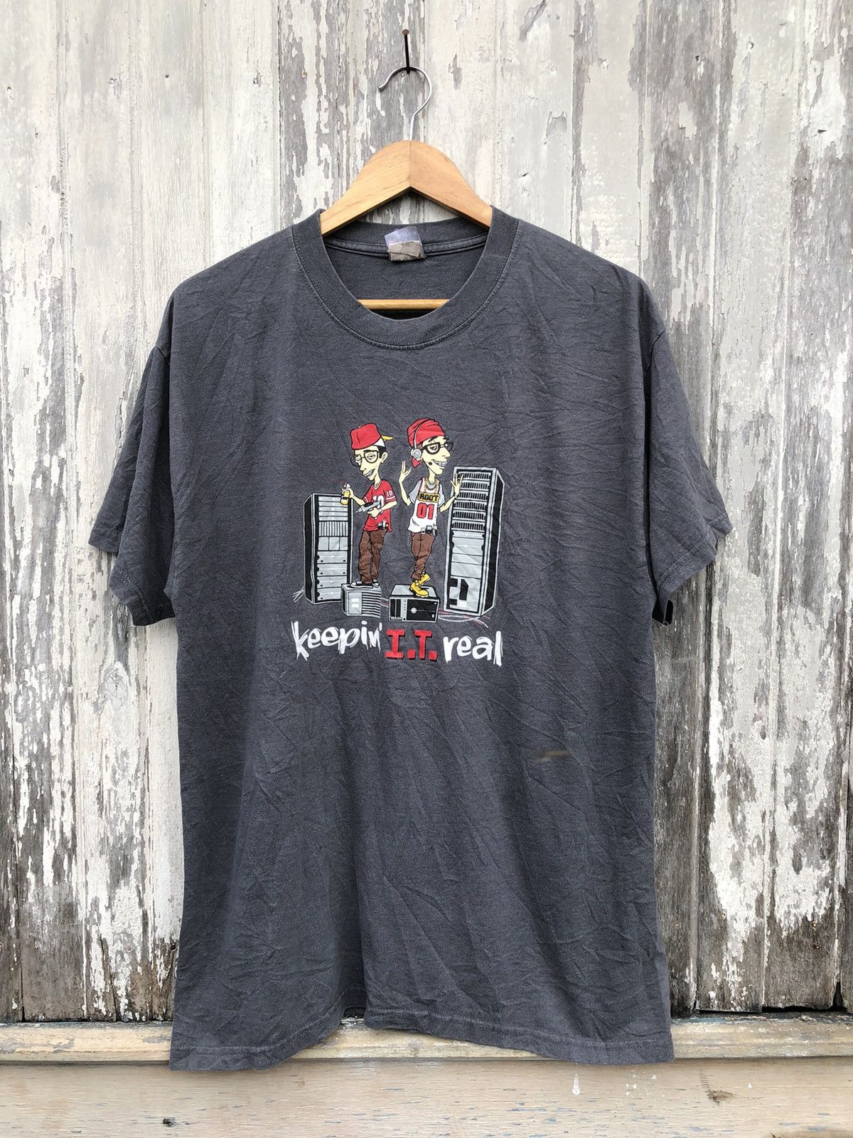 Japanese Brand × Vintage Vintage Y2K Keepin I.T Real Cartoons Tshirt Size US L / EU 52-54 / 3 - 2 Thumbnail
