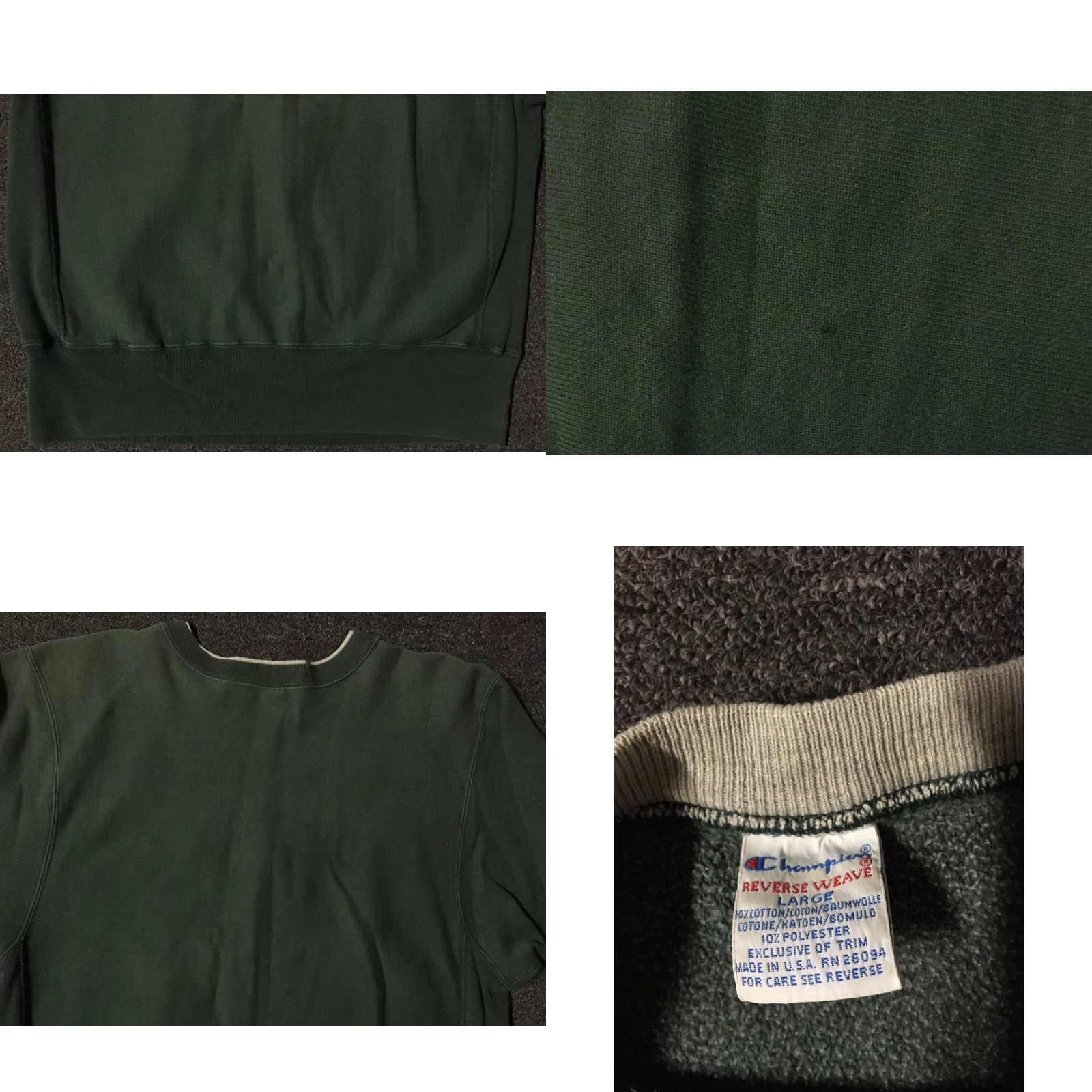 Scholl VINTAGE Champion Reverse Weave Spellout Sweatshirt L USA College Grunge 90s 80s Green Mens L Regular Pullover Reversible Shirt Hoodie Size US L / EU 52-54 / 3 - 8 Thumbnail