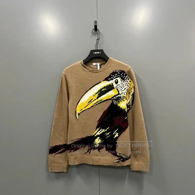 Valentino Valentino Spring Autumn Khaki Wool Sweater . Size S / US 4 / IT 40 - 1 Thumbnail