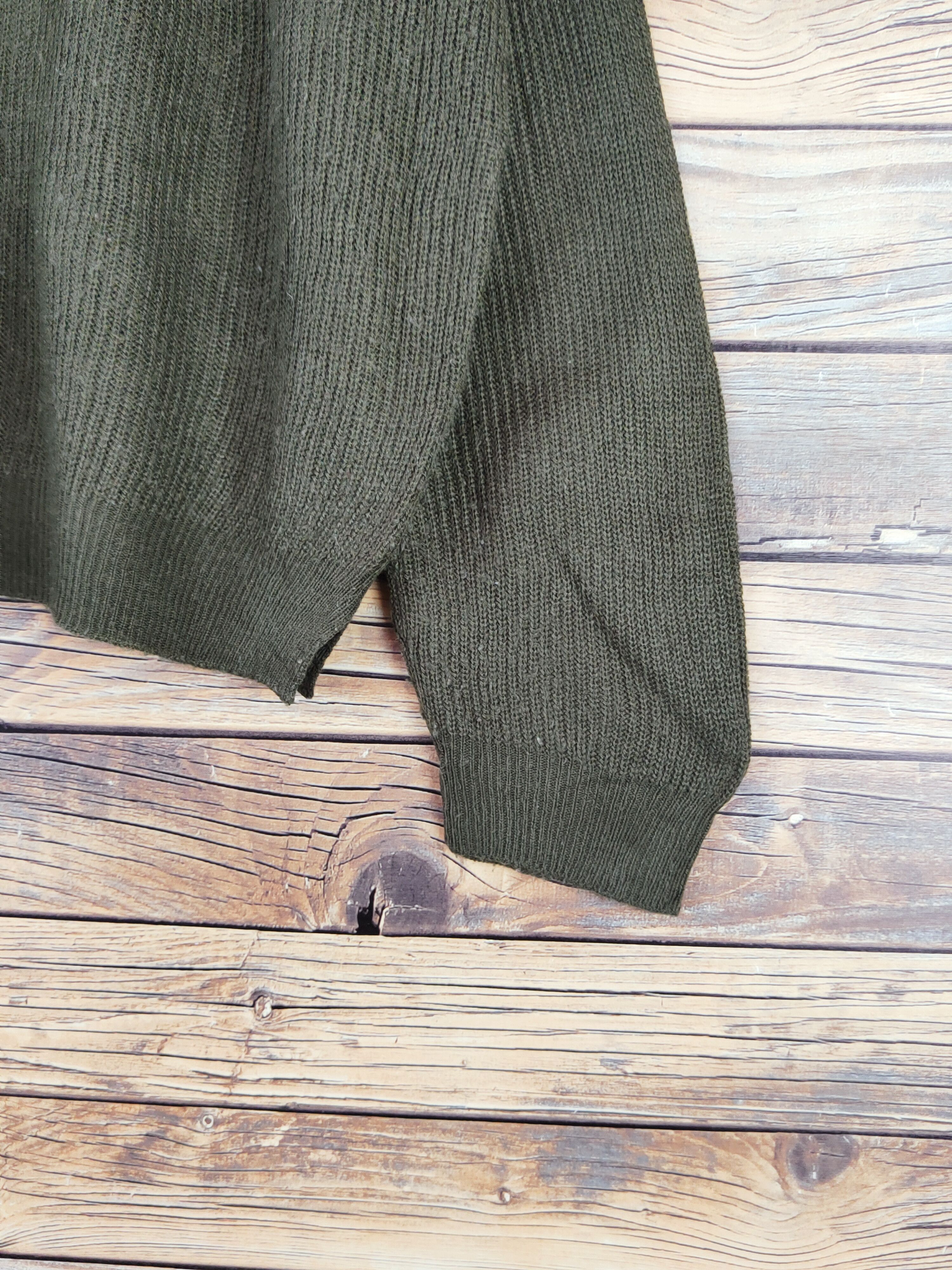 Homespun Knitwear Browny Olive Knitwear Sweatshirts #W988 Size US L / EU 52-54 / 3 - 6 Thumbnail