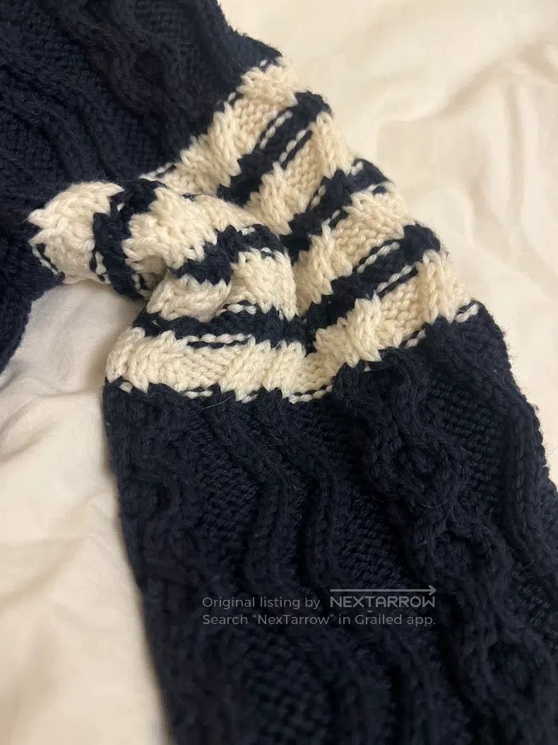 Thom Browne Thom Browne Men's navy blue collared knit cardigan with co Size US XS / EU 42 / 0 - 4 Thumbnail