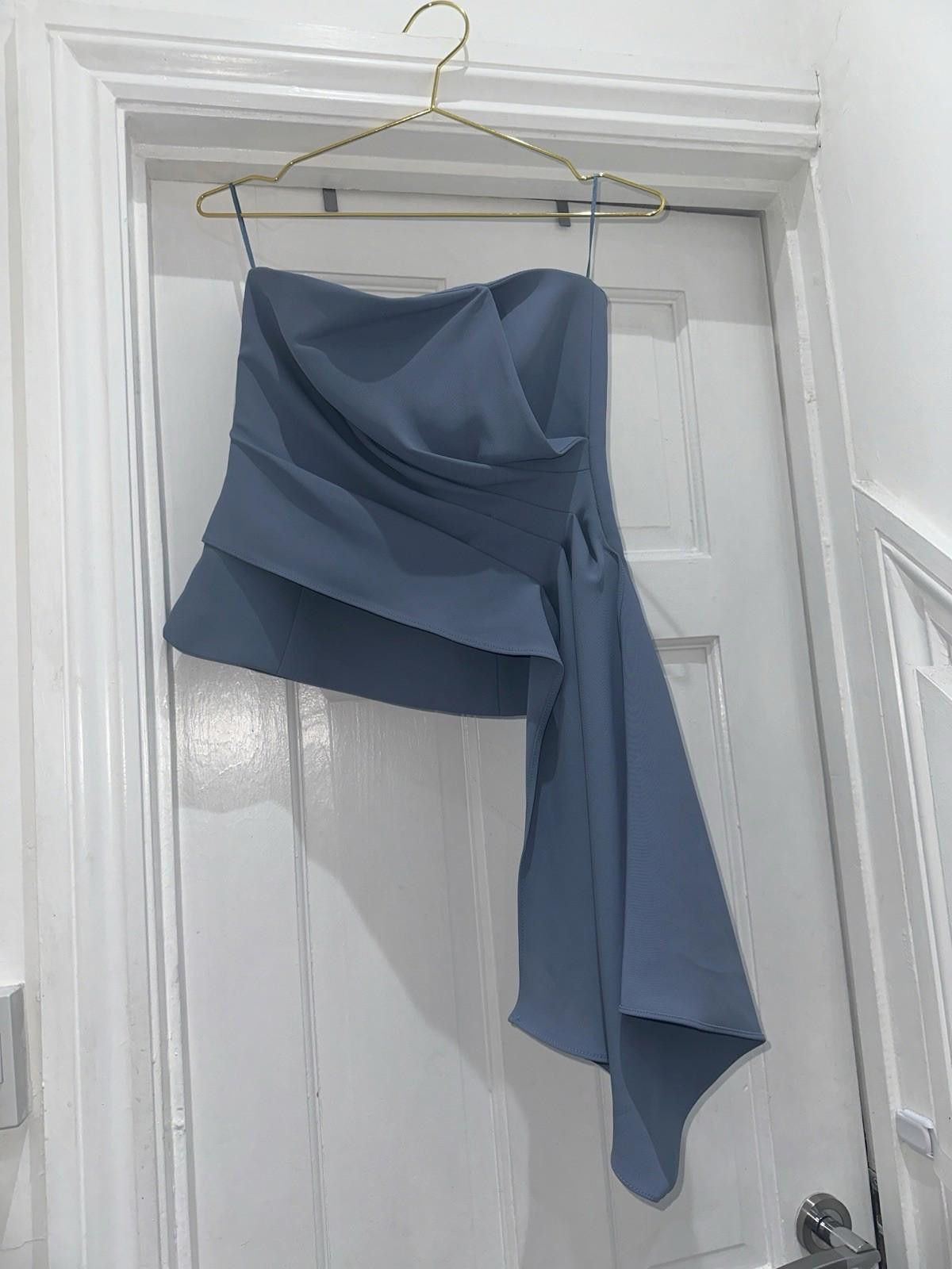 Zara Zara Blue Sleeves Top BNWT Size S / US 4 / IT 40 - 1 Thumbnail