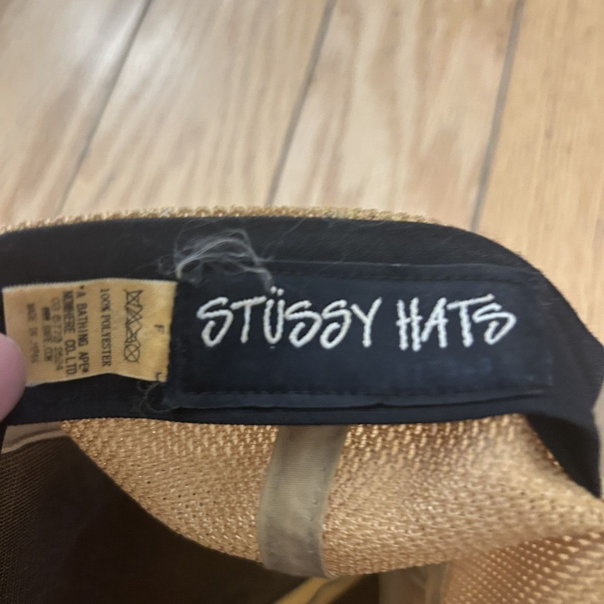 Bape × Stussy Bape x Stussy Baseball Cap SS Link Yellow Camo Size ONE SIZE - 4 Thumbnail