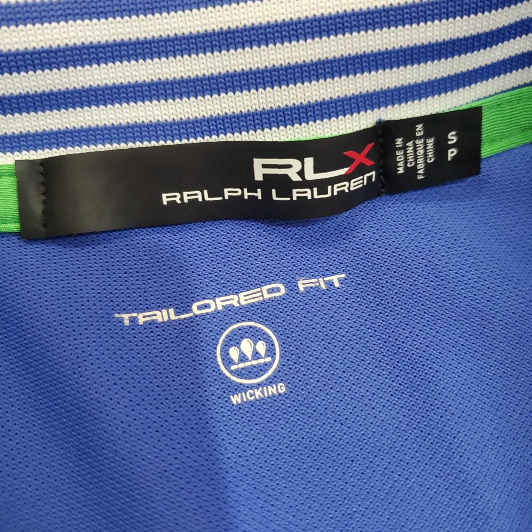 Ralph Lauren VINTAGE RLX Ralph Lauren Polo Shirt Womens Sleeveless Tailored Fit Wicking Golf Blue/Royal Blue Size S / US 4 / IT 40 - 3 Thumbnail