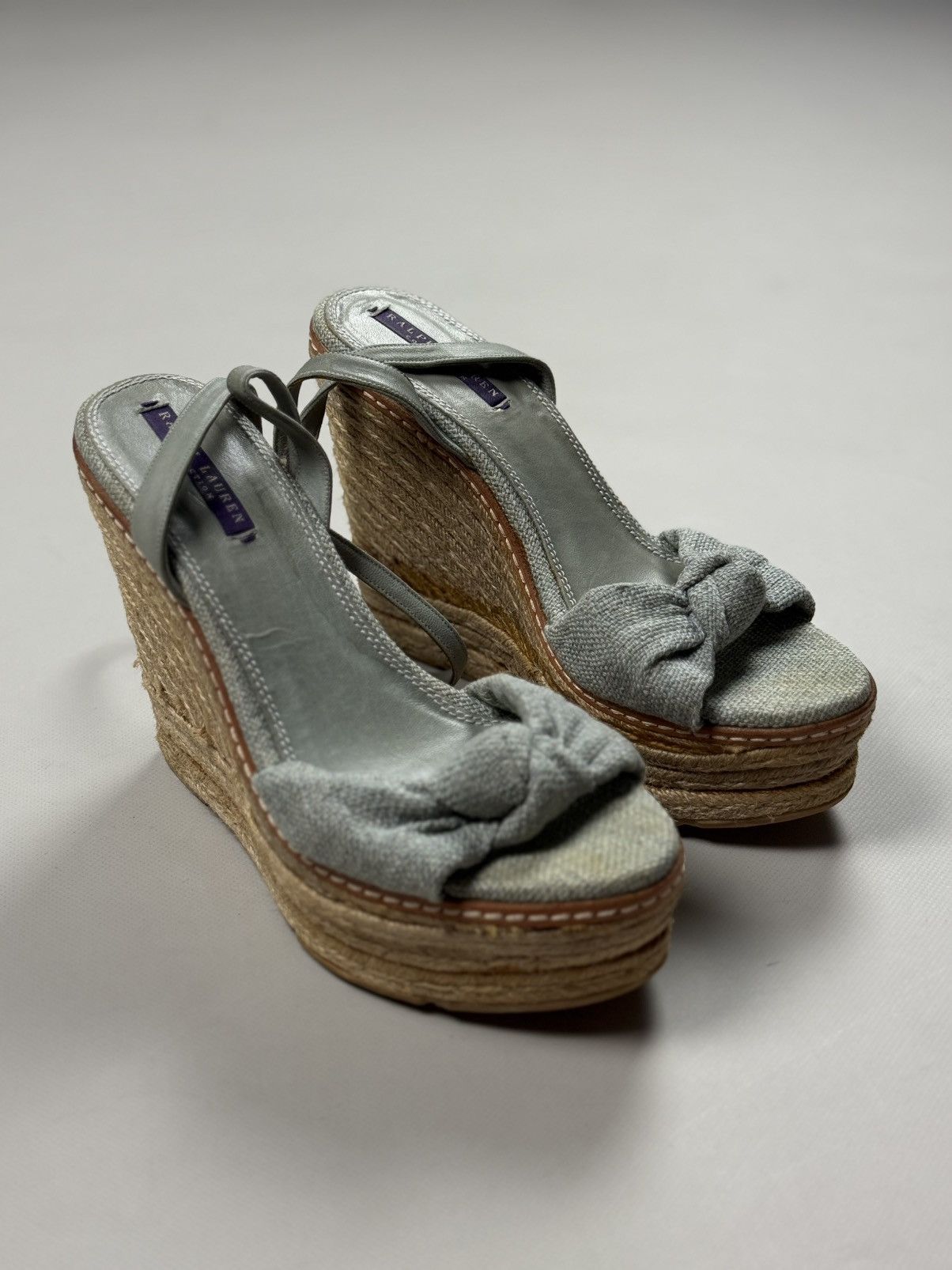Ralph Lauren Purple Label Ralph Lauren Purple Fistina Espadrille Wedge Sandals Shoes Size US 9.5 / IT 39.5 - 1 Thumbnail