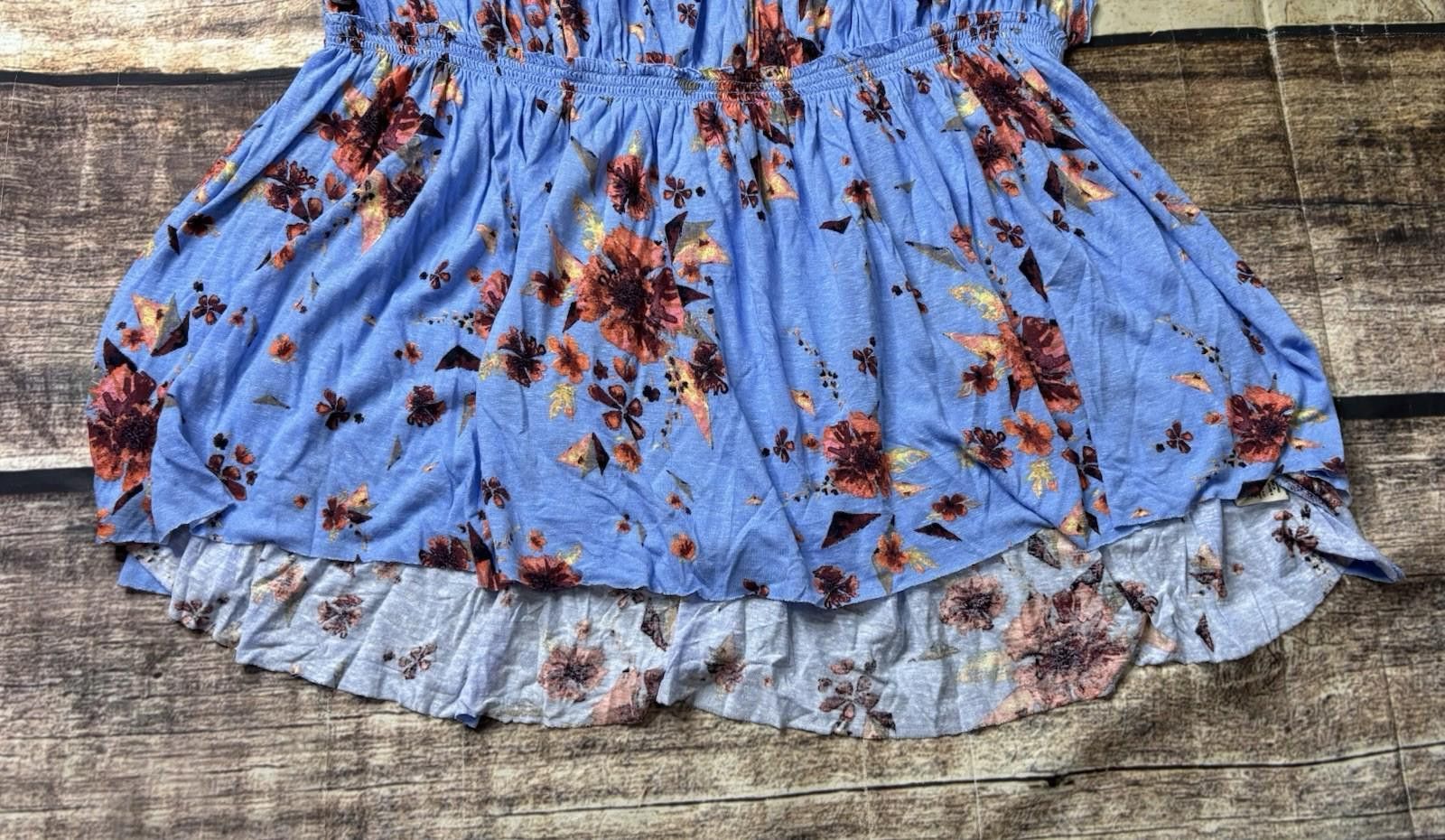 Other Free People We The Free Top Women Medium Floral Linen Blend Size M / US 6-8 / IT 42-44 - 5 Thumbnail