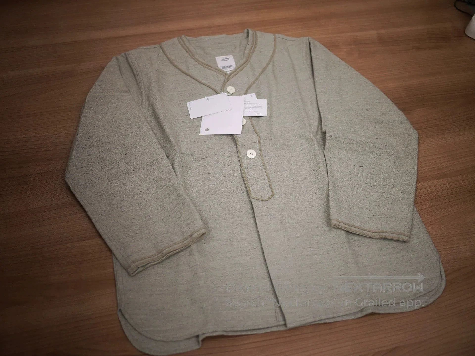 Visvim Gray Long Sleeve Button-Up Shirt Size M. Size US M / EU 48-50 / 2 - 2 Thumbnail