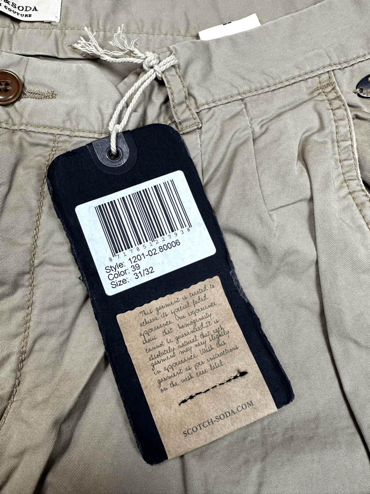 Scotch & Soda Straigh Beige Light Pants Scotch&Soda Medium Size US 31 - 4 Thumbnail