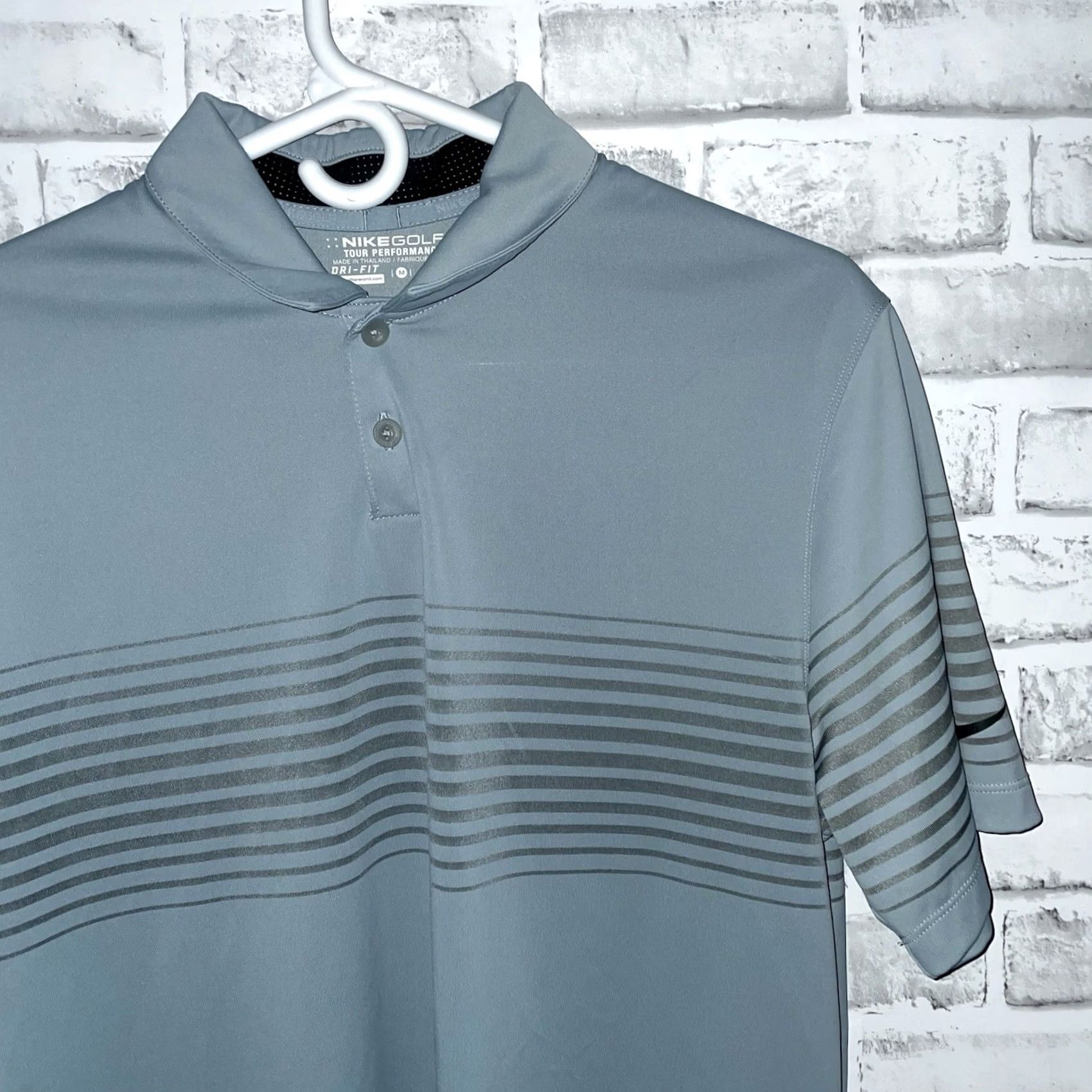 Nike Nike Golf Tour Performance Polo Shirt Mens M Blue Athletic Shirt Size US M / EU 48-50 / 2 - 2 Thumbnail