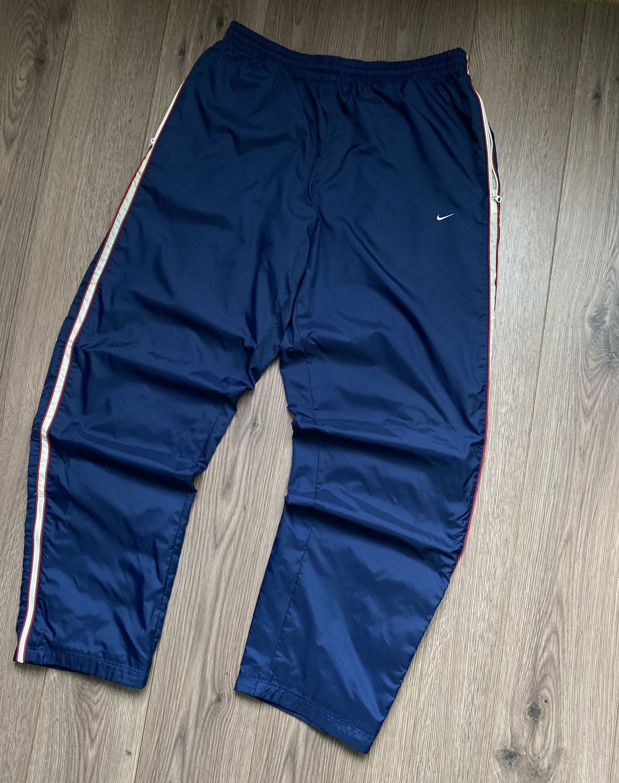 Nike × Vintage Vintage Nike 90’s Nylon Blue Pants Men’s Size M Size US 34 / EU 50 - 3 Thumbnail