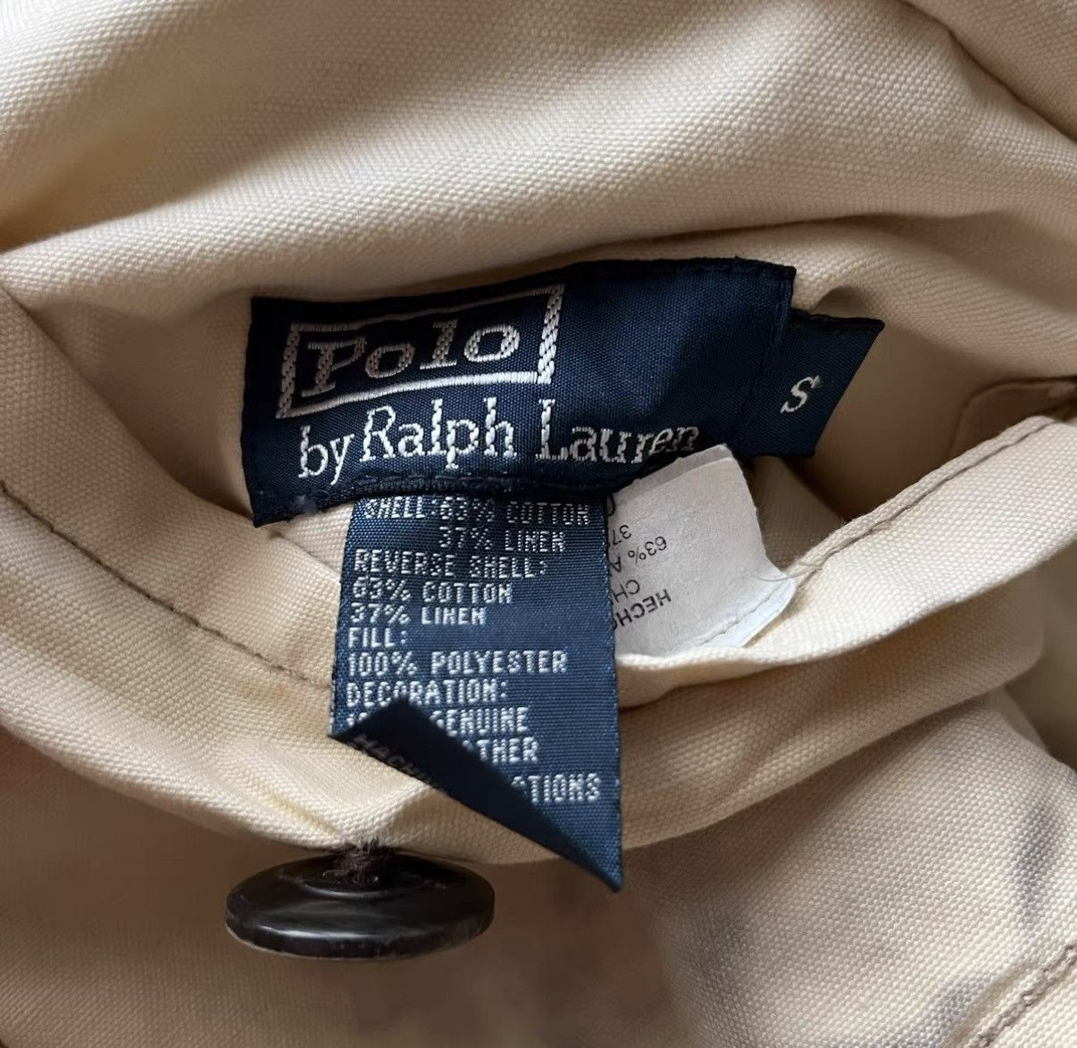Polo Ralph Lauren Polo Ralph Lauren Cotton Linen Heavy Padded Jacket K22 Size US S / EU 44-46 / 1 - 7 Thumbnail