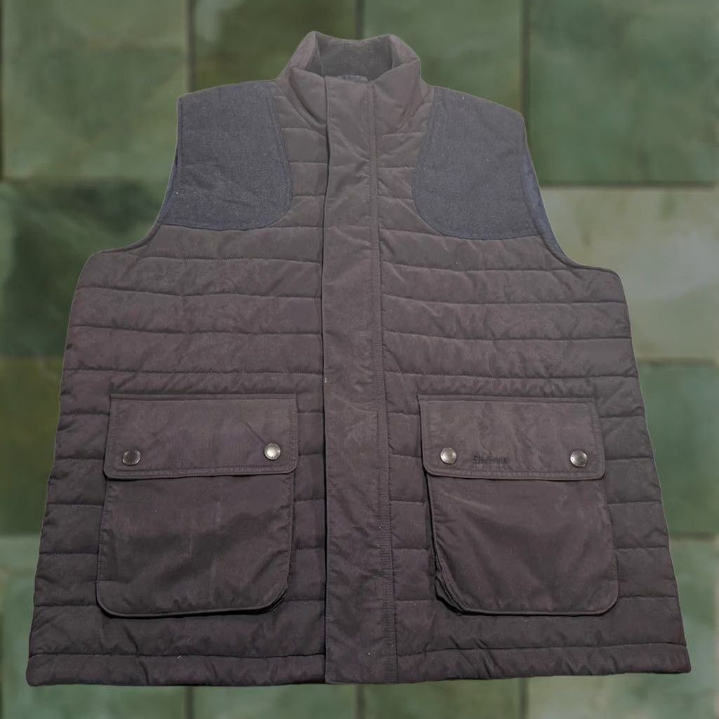 Barbour Barbour Bradford Gilet Vest 2XL Navy Blue Full Zip Snap Quilted Puffer XXL Barbour Bradford Gilet Jacket Vest Mens Obsidian Navy Blue Size US XXL / EU 58 / 5 - 1 Thumbnail