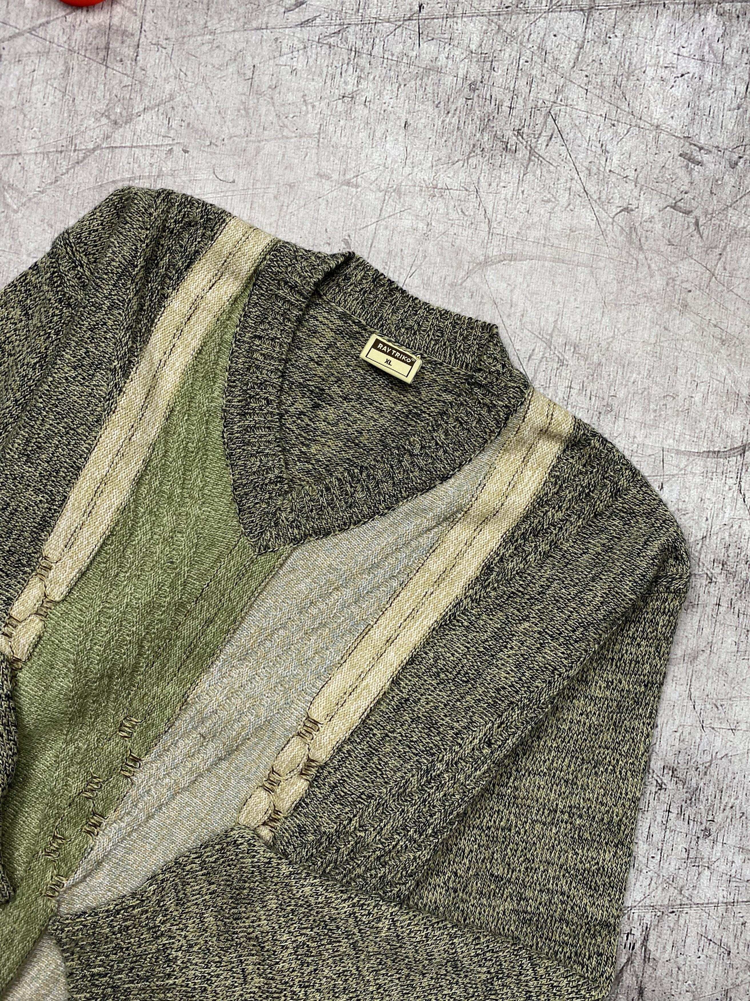 Vintage Vintage 90s Mens Coogi Style Textured Biggie Sweater Size US XL / EU 56 / 4 - 2 Thumbnail