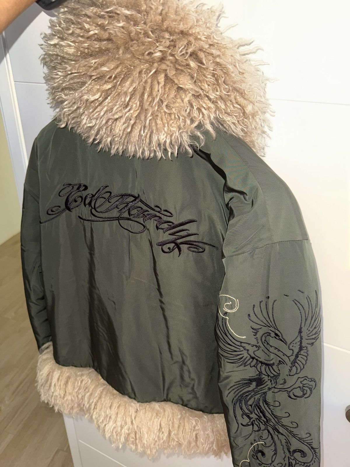 Ed Hardy Ed Hardy Phoenix Fur Jacket Size L / US 10 / IT 46 - 3 Thumbnail