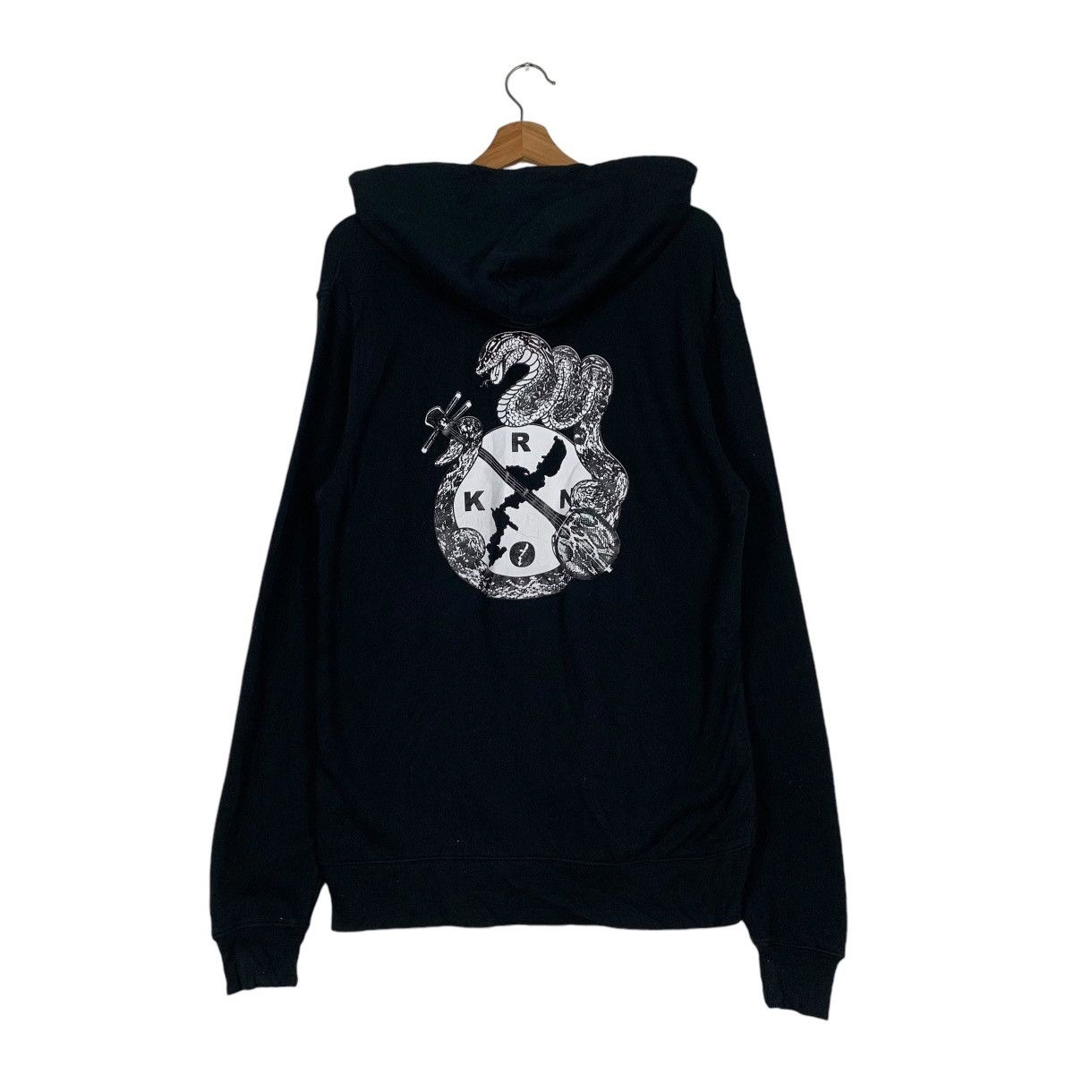 RUN OKI Snake Graphic Pullover Hoodies #1197-C55