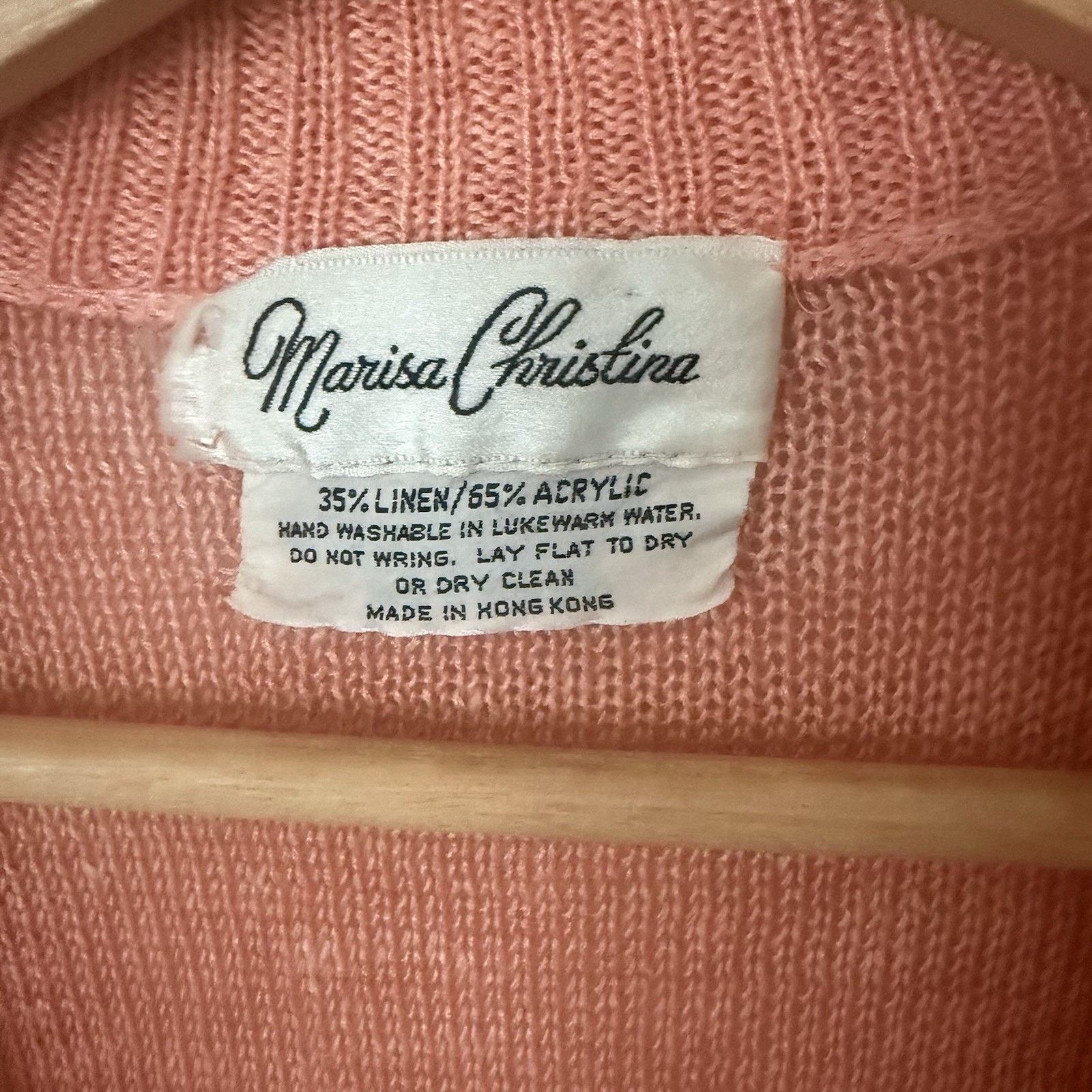 Other Vtg Marisa Christina Linen Blend Cardigan Coastal Grandma Size S / US 4 / IT 40 - 3 Thumbnail