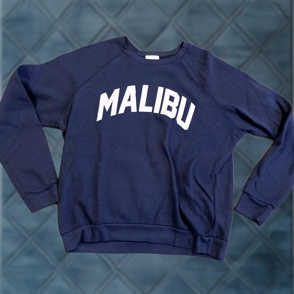 Vintage Project Social T PST Los Angeles MALIBU Crewneck Sweatshirt Medium Size M / US 6-8 / IT 42-44 - 1 Thumbnail