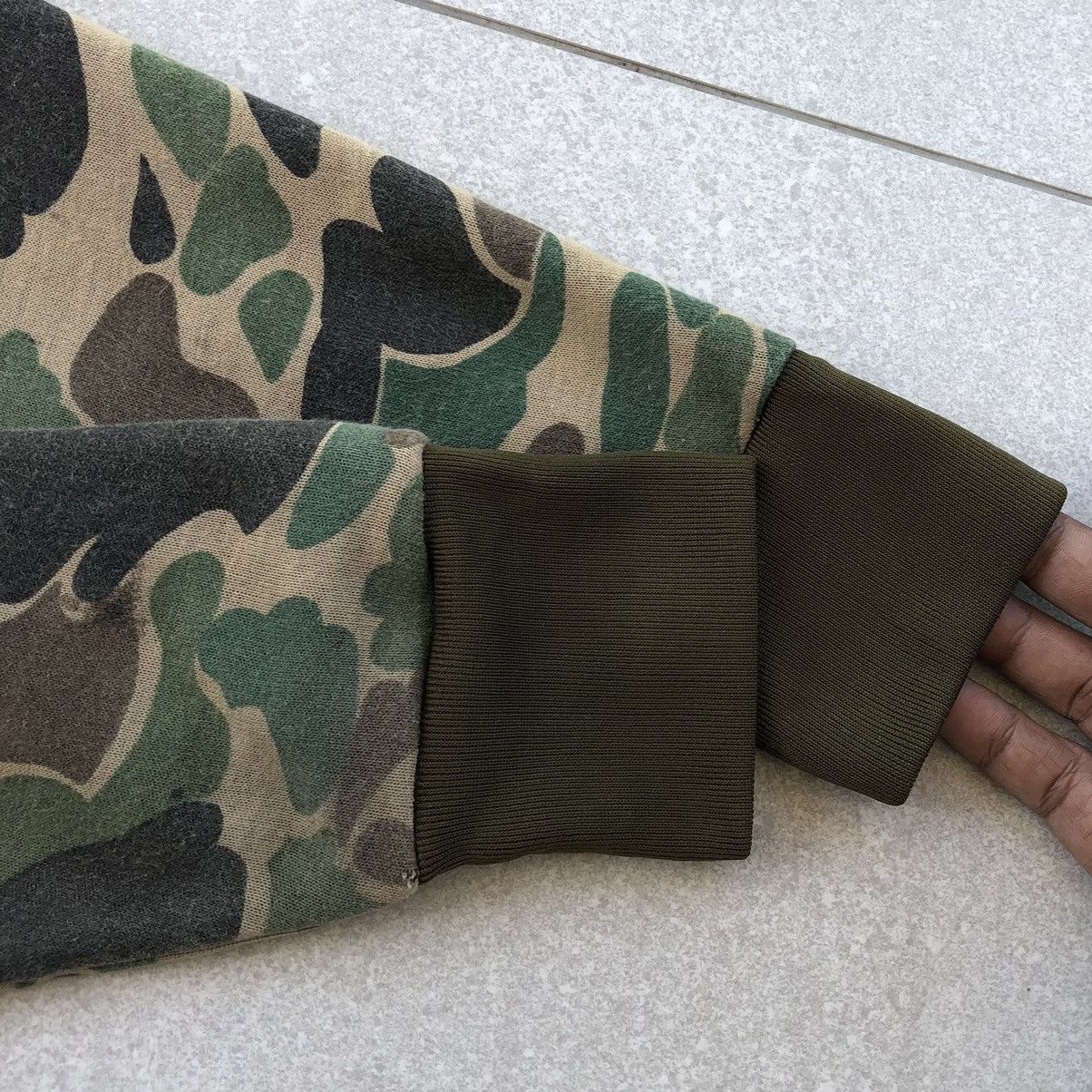 Vintage VINTAGE 70's DUCK CAMOUFLAGE FULL ZIPPER AMERICAN SPORTSWEAR Size US L / EU 52-54 / 3 - 10 Thumbnail