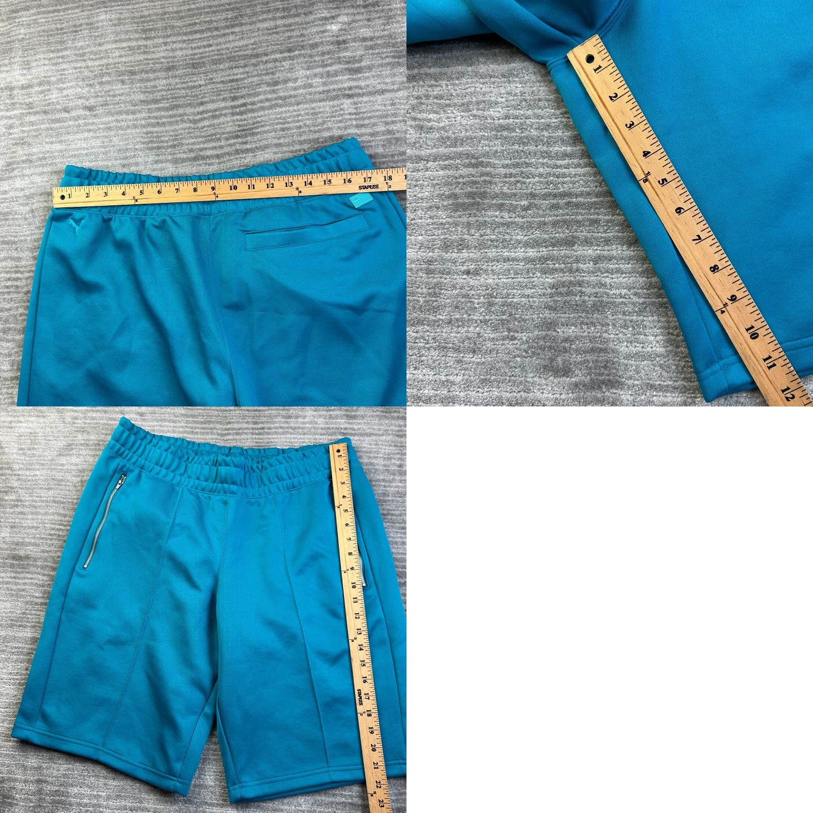Puma Puma Nipsey Hussle Short Mens Extra Large Blue Casual Zipped Pockets NEW Size US 33 - 8 Thumbnail