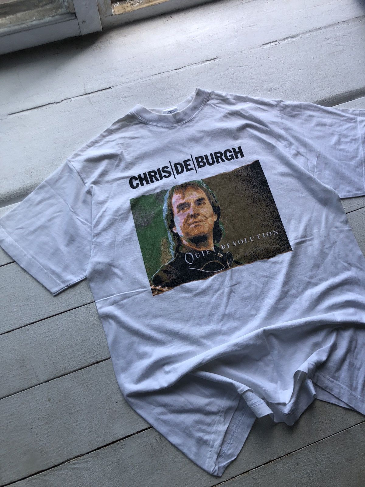 Band Tees Chris De Burgh Quiet Revolution Very Vintage Europe Tour Tee Size US L / EU 52-54 / 3 - 2 Thumbnail