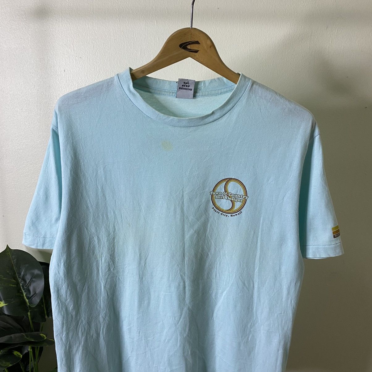 Vintage Y2K Town & Country Surf Design T Shirt Surfing Style Size US M / EU 48-50 / 2 - 8 Thumbnail