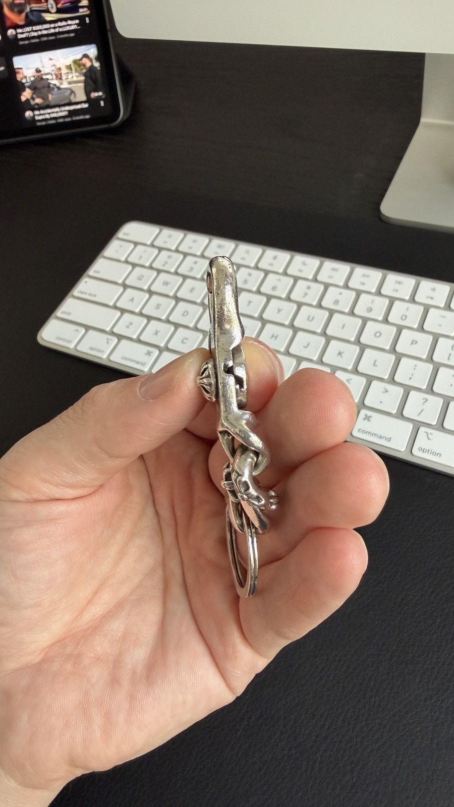 Chrome Hearts CHROME HEARTS FANCY LINK KEY RING Size ONE SIZE - 9 Thumbnail