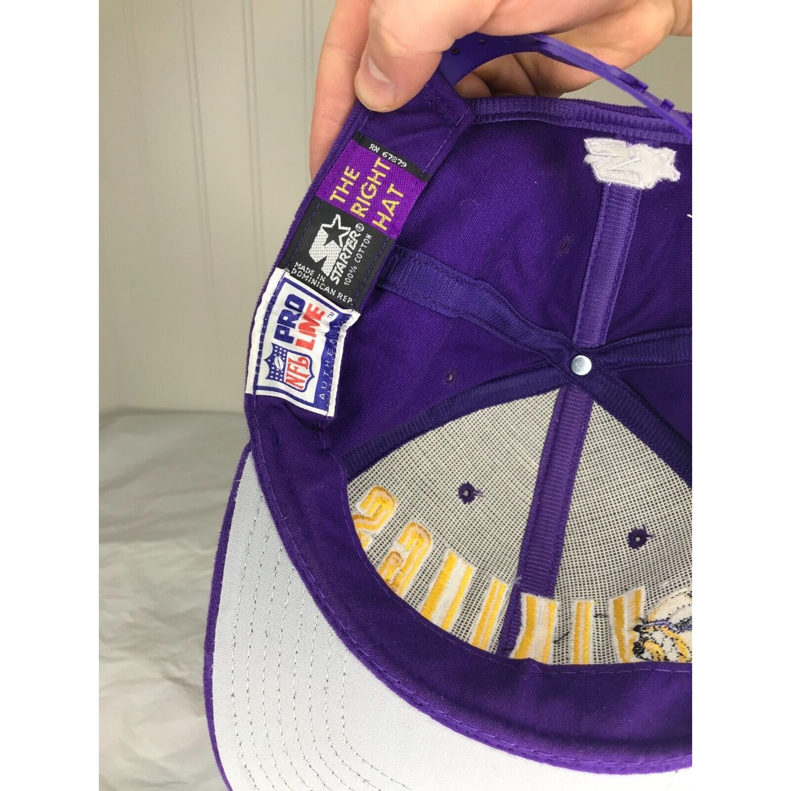 Starter Vintage Minnesota Vikings Starter The Classic Snapback Hat P Size ONE SIZE - 6 Preview