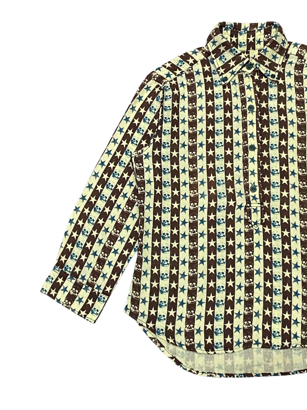 Hysteric Glamour × Japanese Brand Hysteric Glamour Skull Fullprint Haif Button Ups Size S / US 4 / IT 40 - 6 Thumbnail