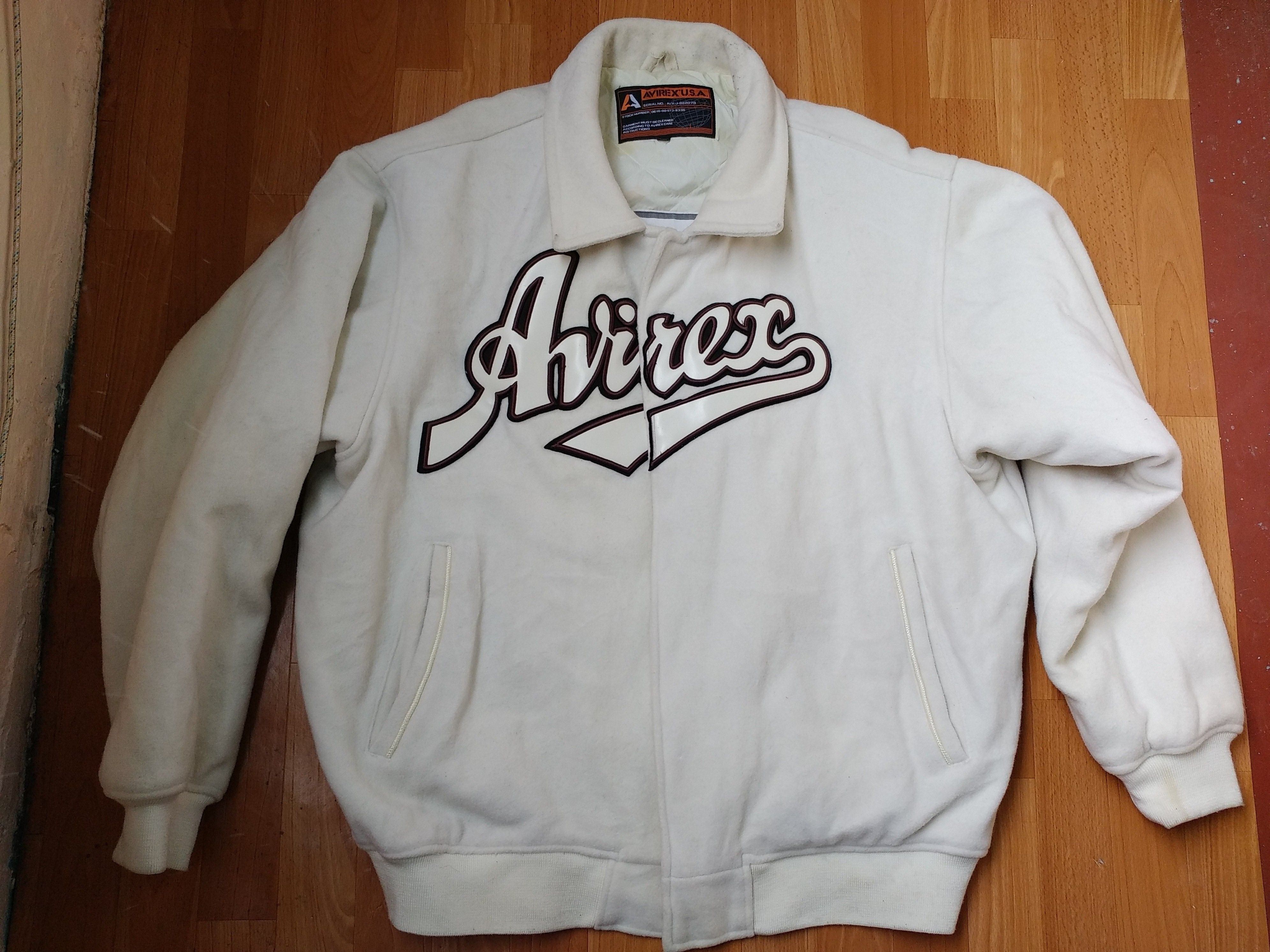 AVIREX jacket wool vintage 90s hip hop 1990s hip hop XXL