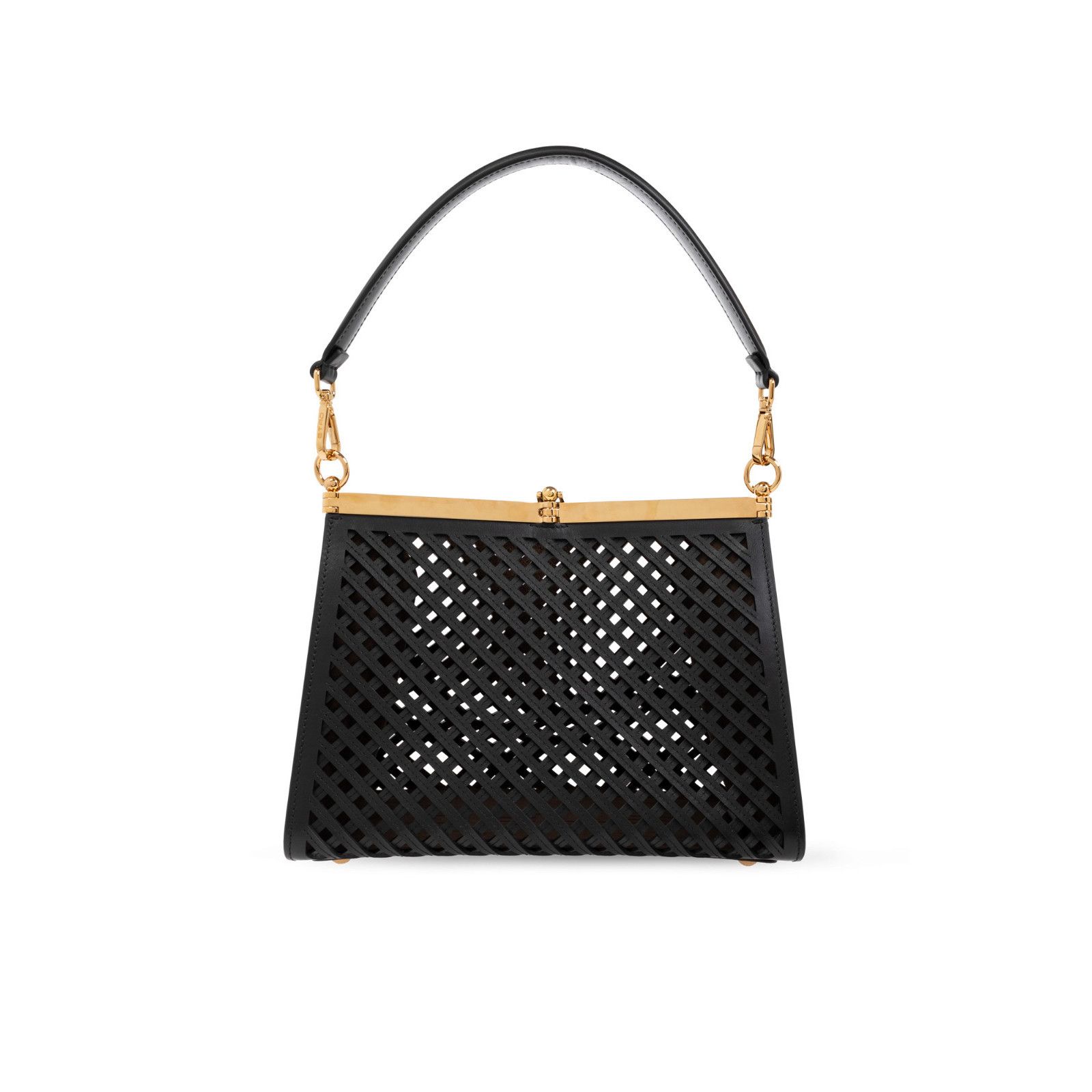 Etro ETRO Vela Medium Black Leather Shoulder Bag New And Authenti Size ONE SIZE - 2 Thumbnail