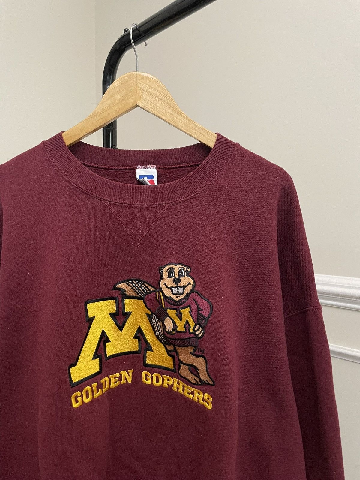 Russell Athletic Vintage 90s Russell Sweatshirt Collegiate Y2K Unsoundrags Size US XL / EU 56 / 4 - 1 Thumbnail