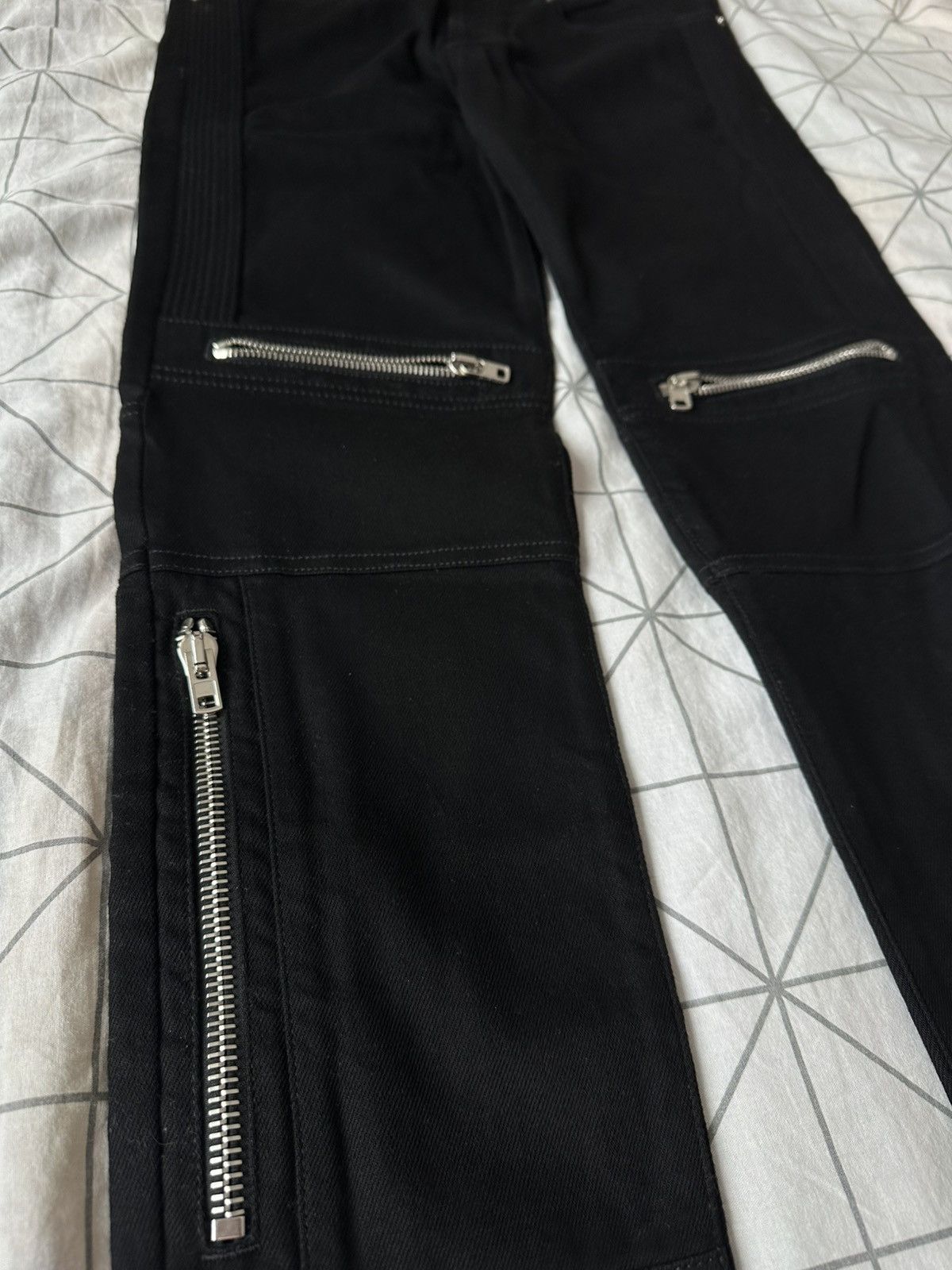 Givenchy Givenchy Zip Biker Rico Fit Denim Black Size US 32 / EU 48 - 3 Thumbnail