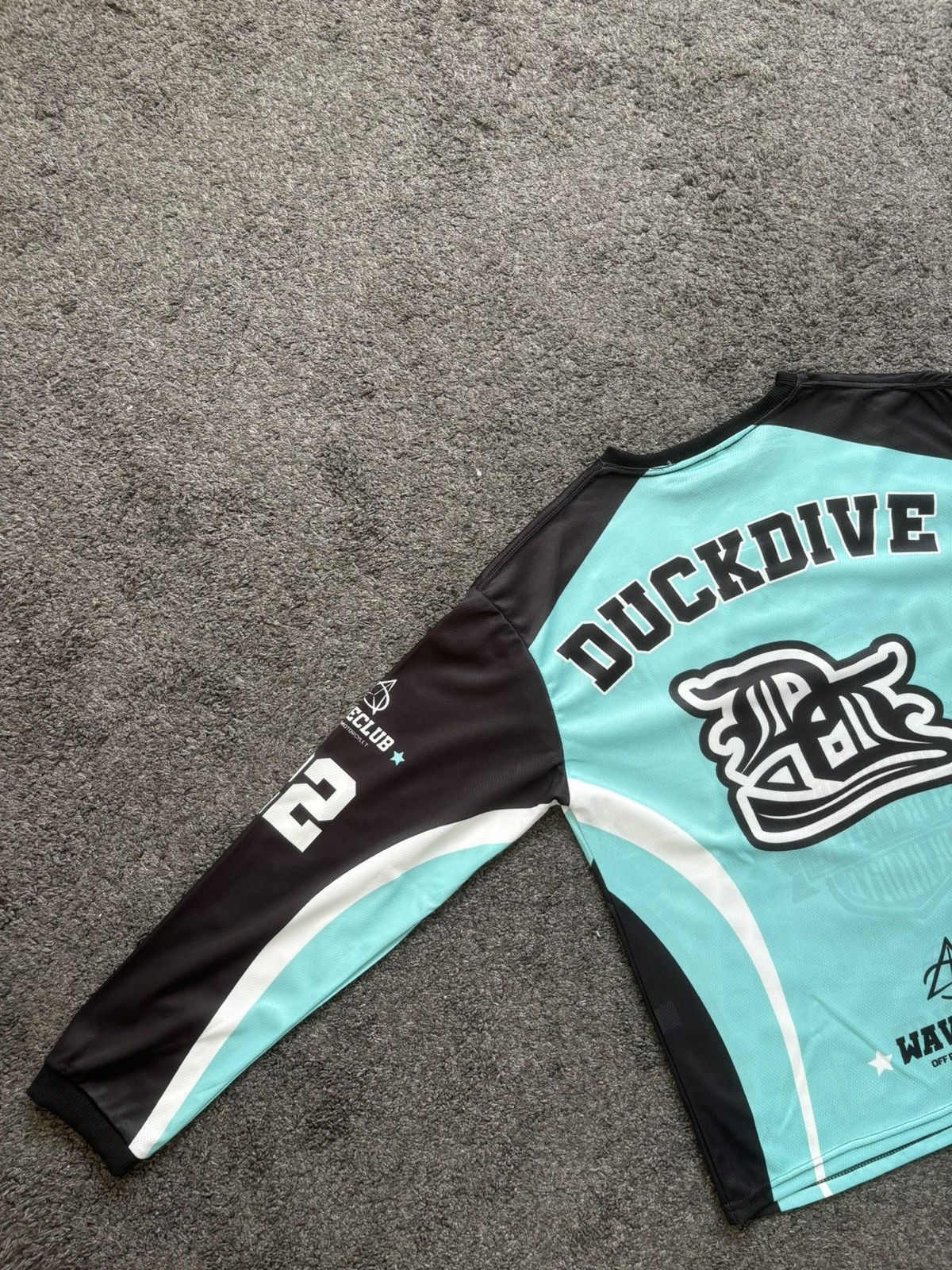 Japanese Brand Duckdive waveclub racing culture unisex blue black jersey Size US M / EU 48-50 / 2 - 18 Thumbnail