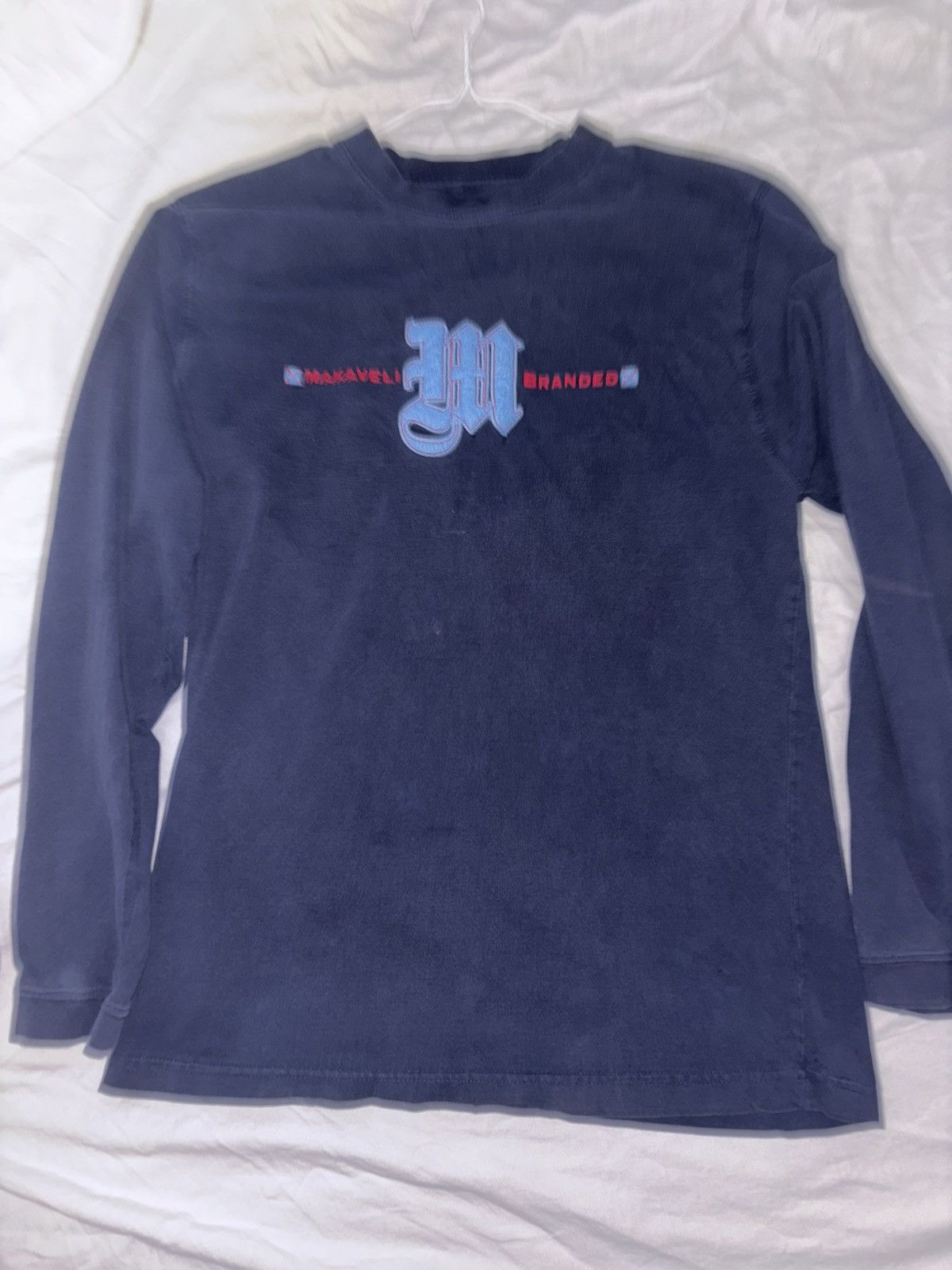 Makaveli Makaveli navy shirt long-sleeve sz S supreme stussy y2k wu Size US S / EU 44-46 / 1 - 1 Thumbnail