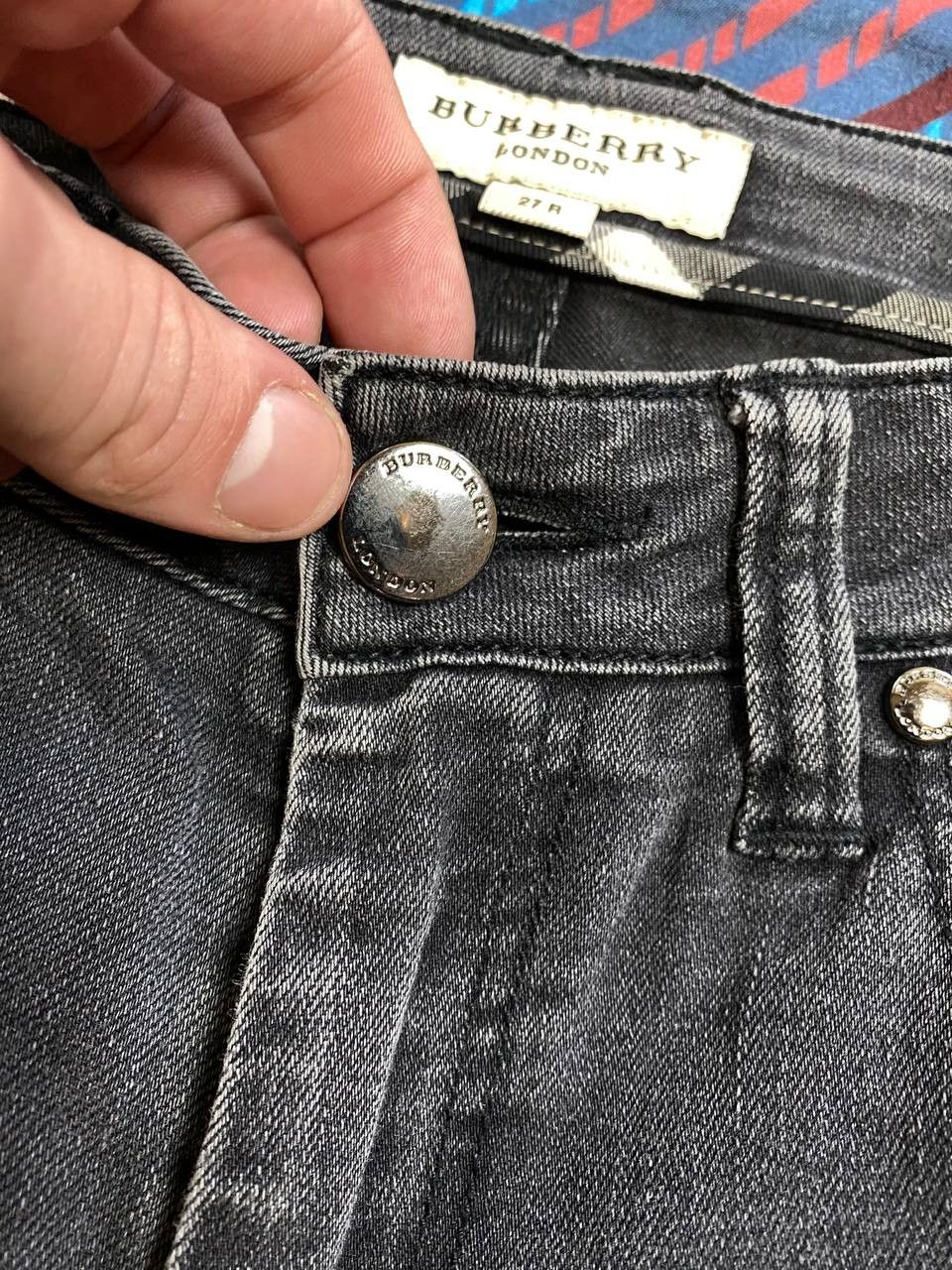 Burberry × Vintage Burberry Women’s Navy Jeans Size 27" / US 4 / IT 40 - 5 Thumbnail