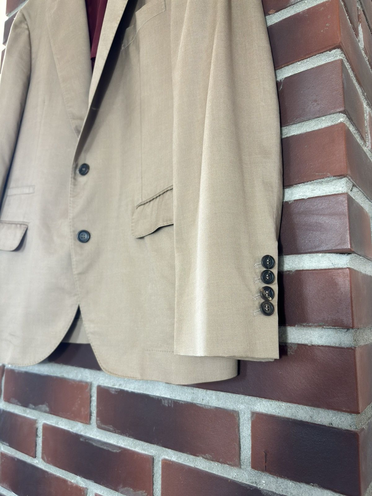 Brunello Cucinelli × Designer Brunello Cucinelli Silk Wool Blazer Blazer Suit Jacket Size 44R - 3 Thumbnail