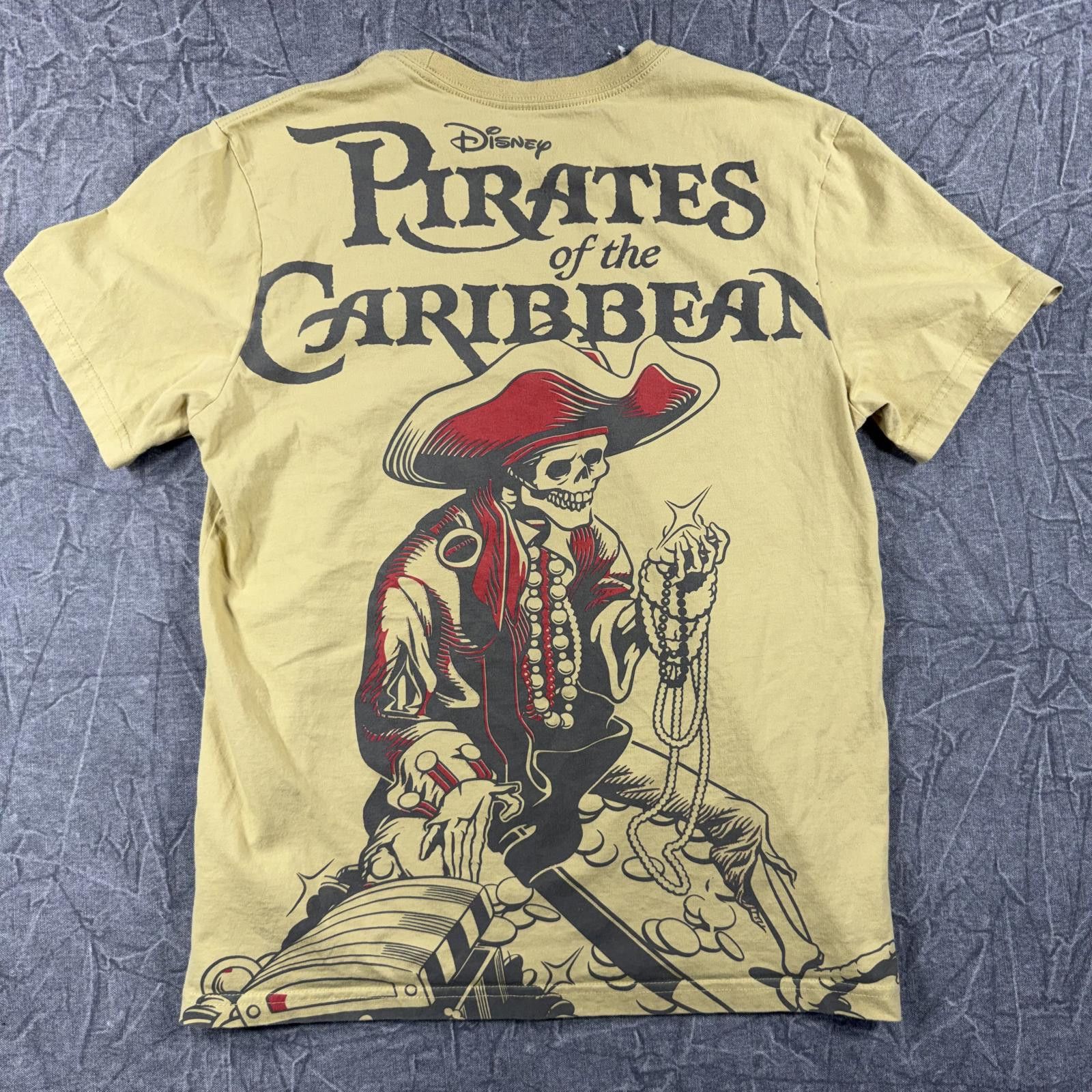 Disney Disney Shirt Unisex M Yellow Parks Pirates of the Caribbean Size ONE SIZE - 7 Thumbnail