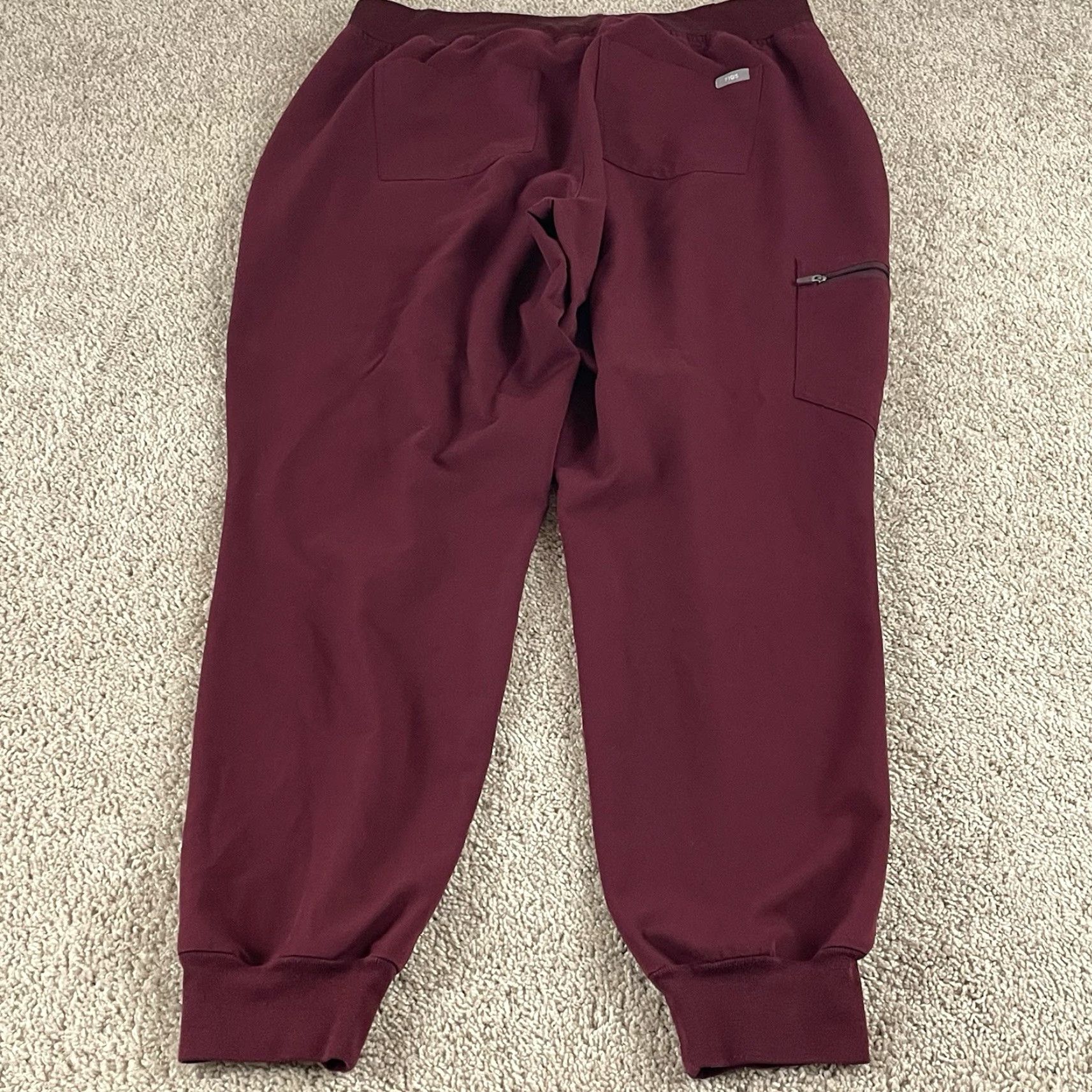 Vintage FIGS Joggers Women's XL Zamora Red Scrub Work 29 Inseam Nurse Office C87 Size 40" / US 18 - 2 Thumbnail