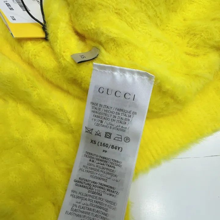 Gucci Gucci x Adidas Yellow Knit Long Sleeve Cardigan-2507 Size XS / US 0-2 / IT 36-38 - 3 Thumbnail