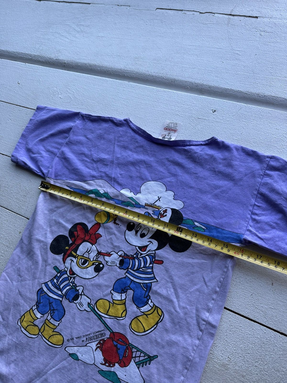 Disney 90s🚨RARE WALD DISNEY MICKEY MOUSE BIG LOGO MADE IN ITALY Size S / US 4 / IT 40 - 13 Thumbnail